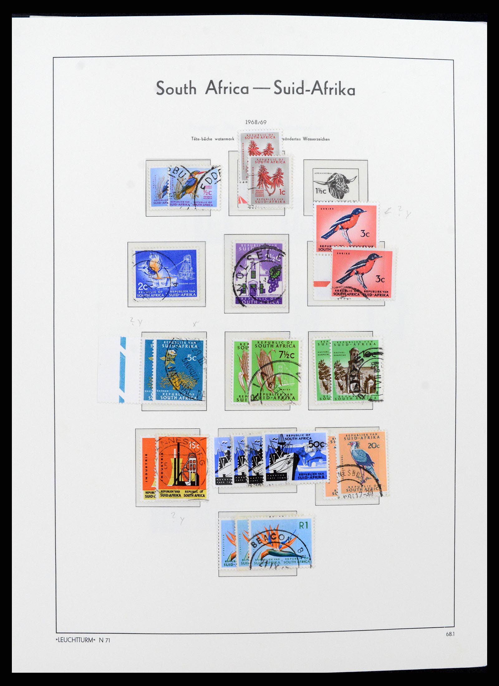 37622 043 - Postzegelverzameling 37622 Zuid Afrika 1910-1991.