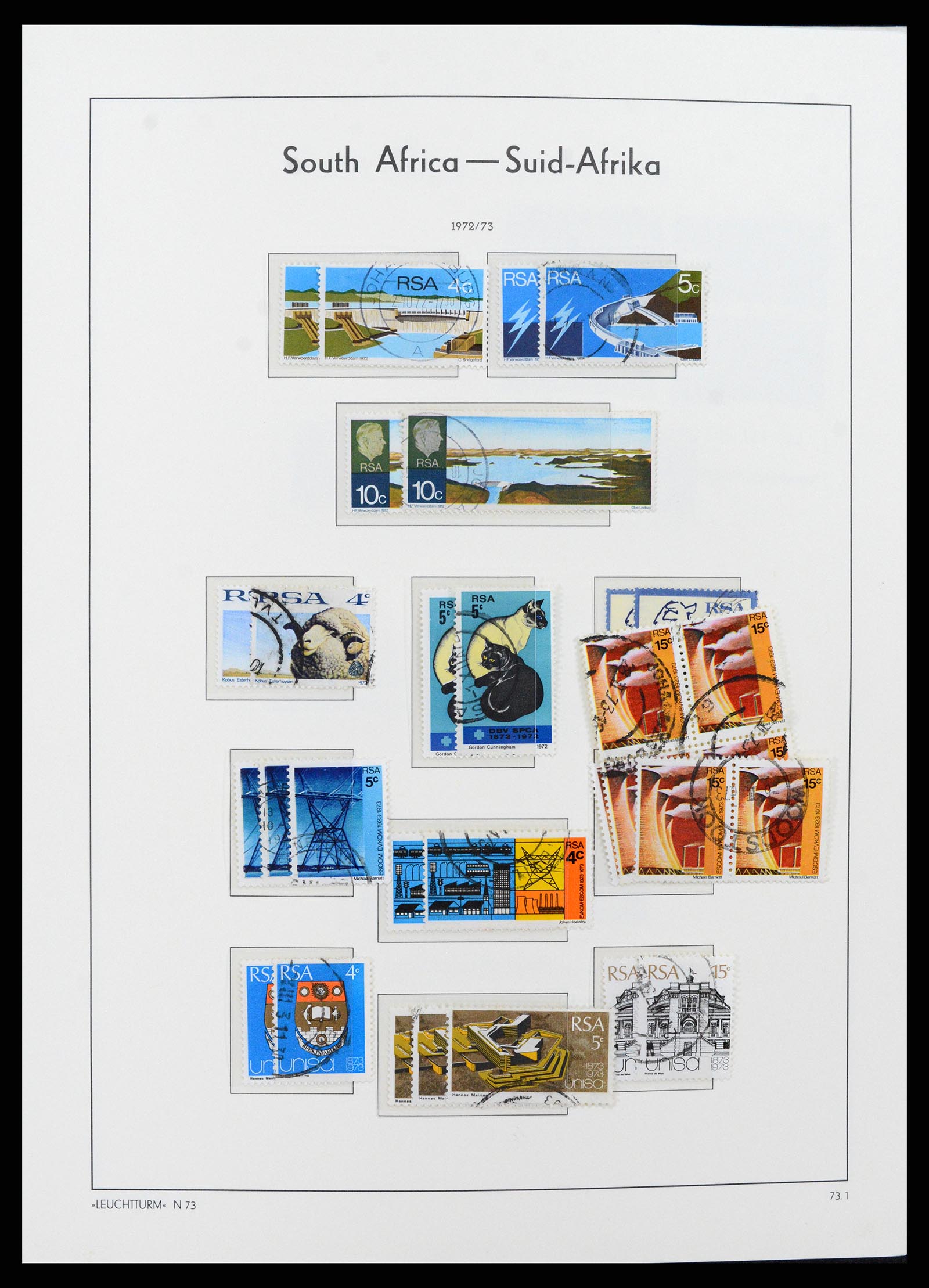 37622 049 - Postzegelverzameling 37622 Zuid Afrika 1910-1991.