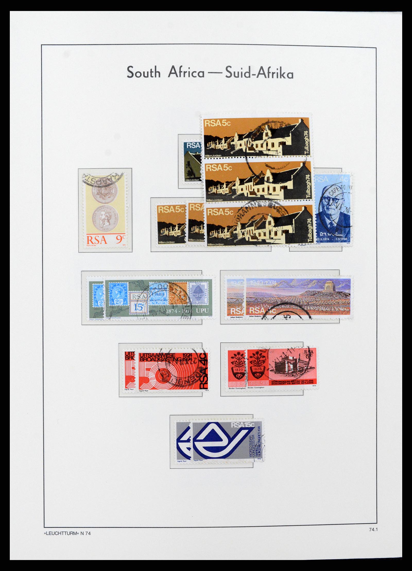 37622 051 - Postzegelverzameling 37622 Zuid Afrika 1910-1991.