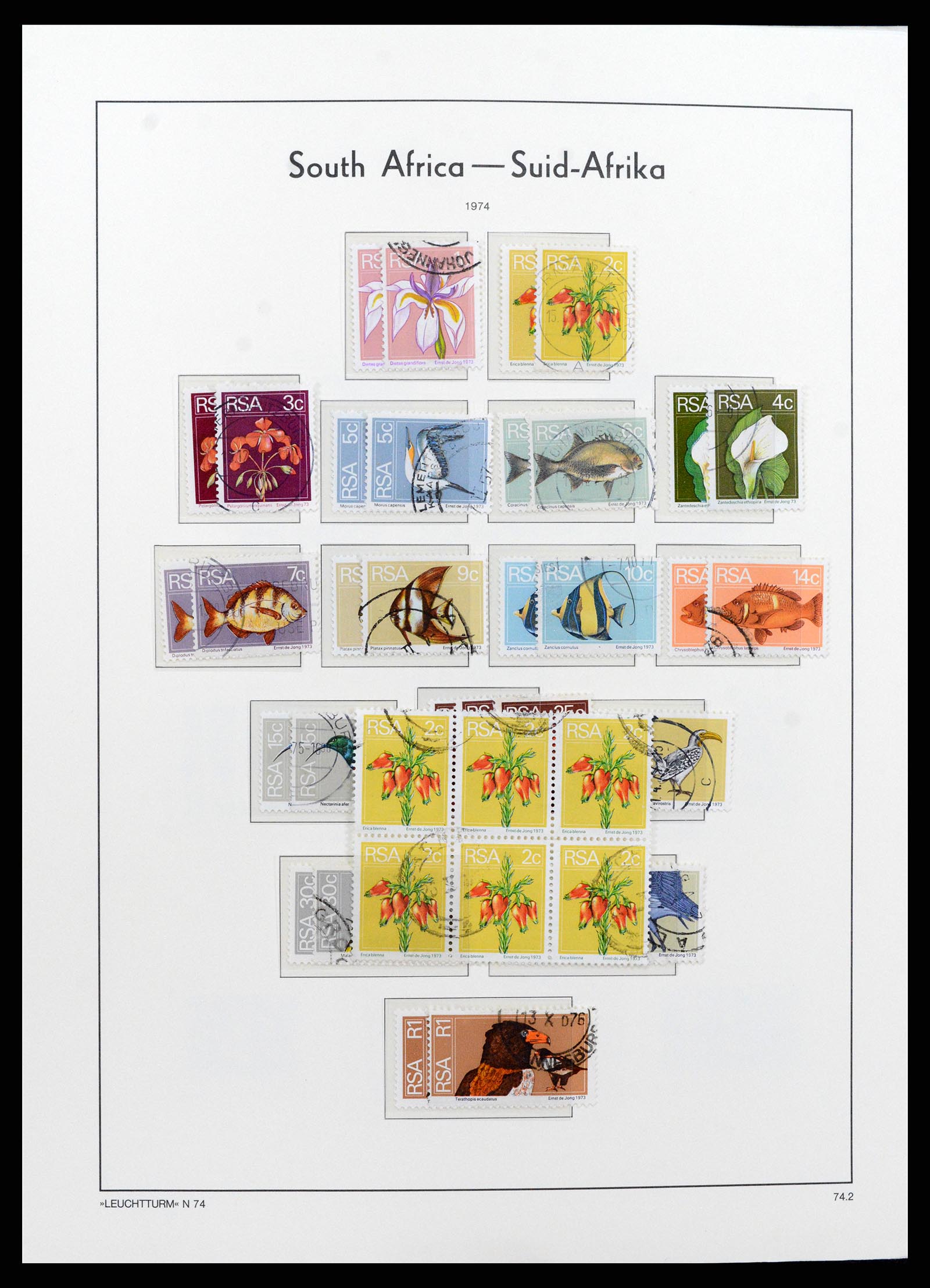 37622 052 - Postzegelverzameling 37622 Zuid Afrika 1910-1991.