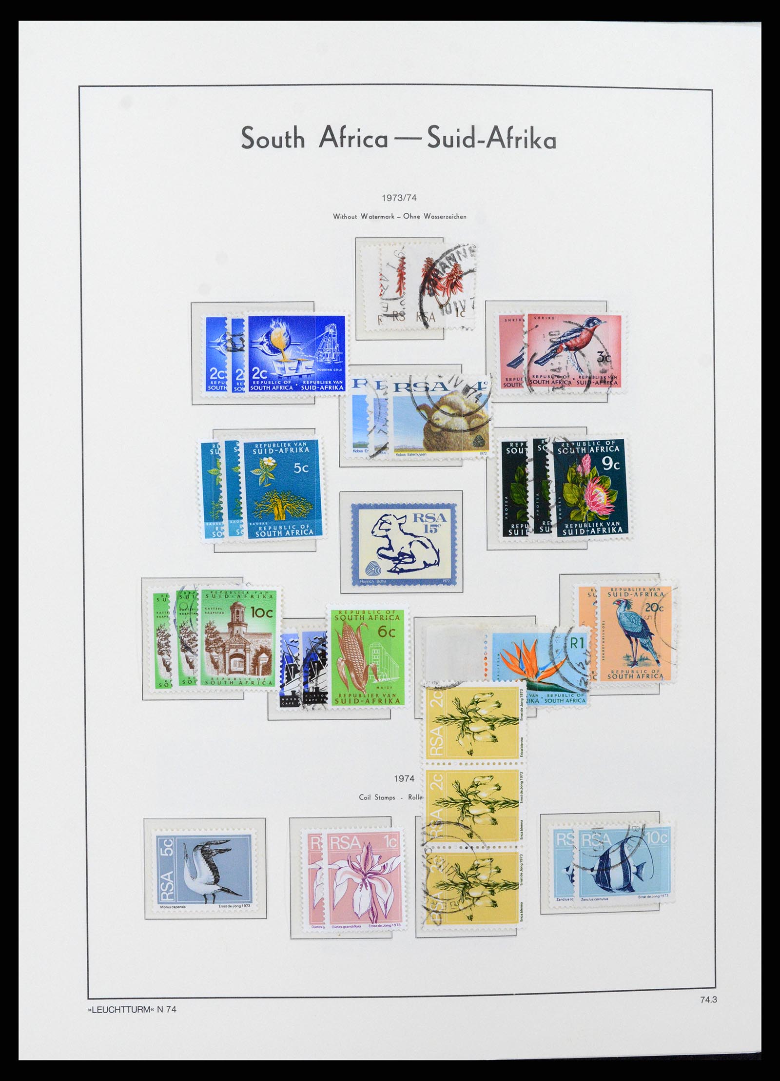 37622 053 - Postzegelverzameling 37622 Zuid Afrika 1910-1991.