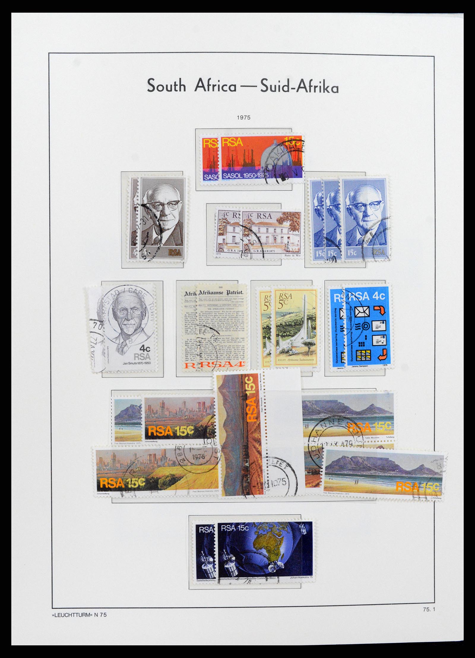 37622 054 - Postzegelverzameling 37622 Zuid Afrika 1910-1991.