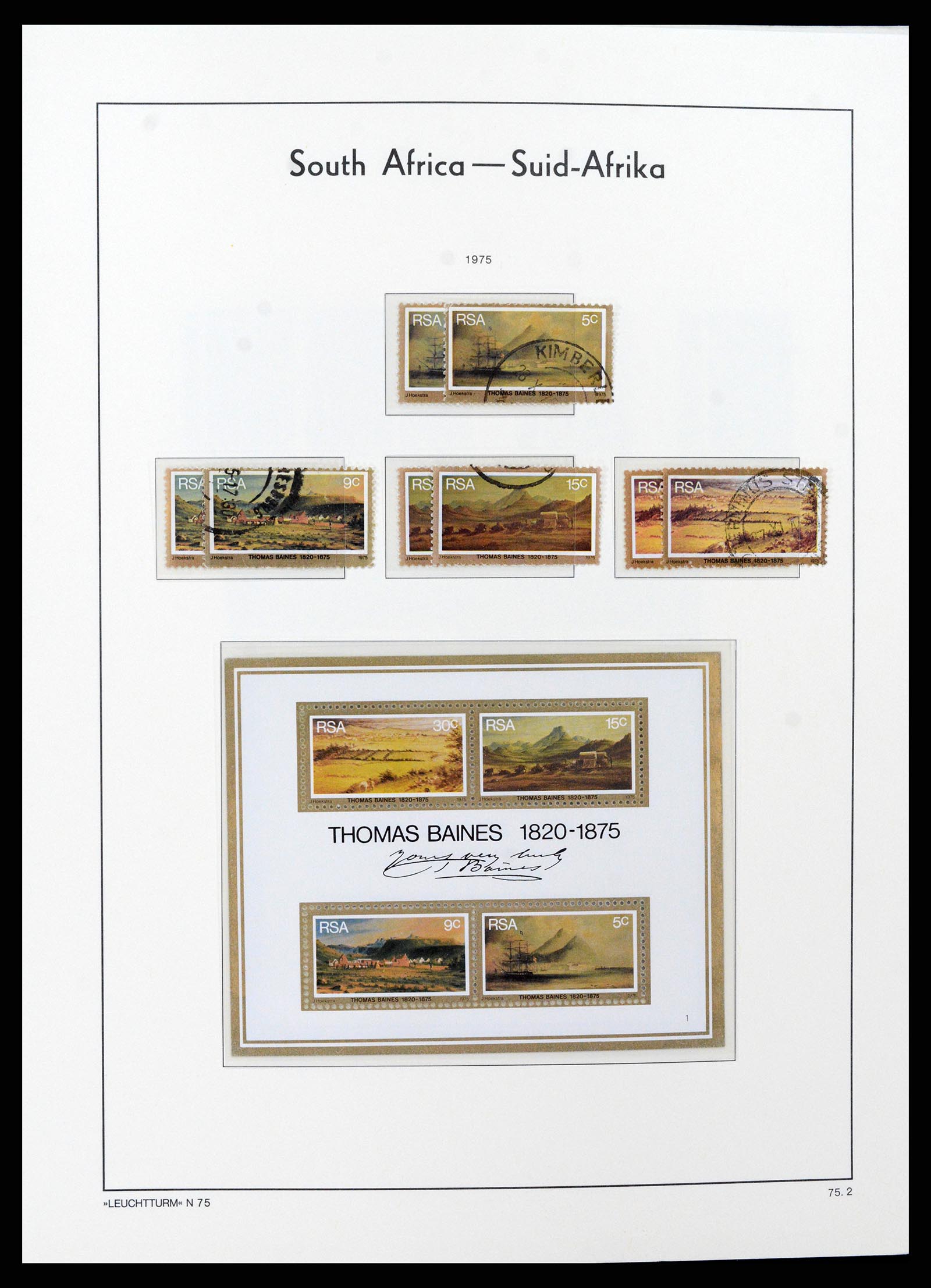 37622 055 - Postzegelverzameling 37622 Zuid Afrika 1910-1991.