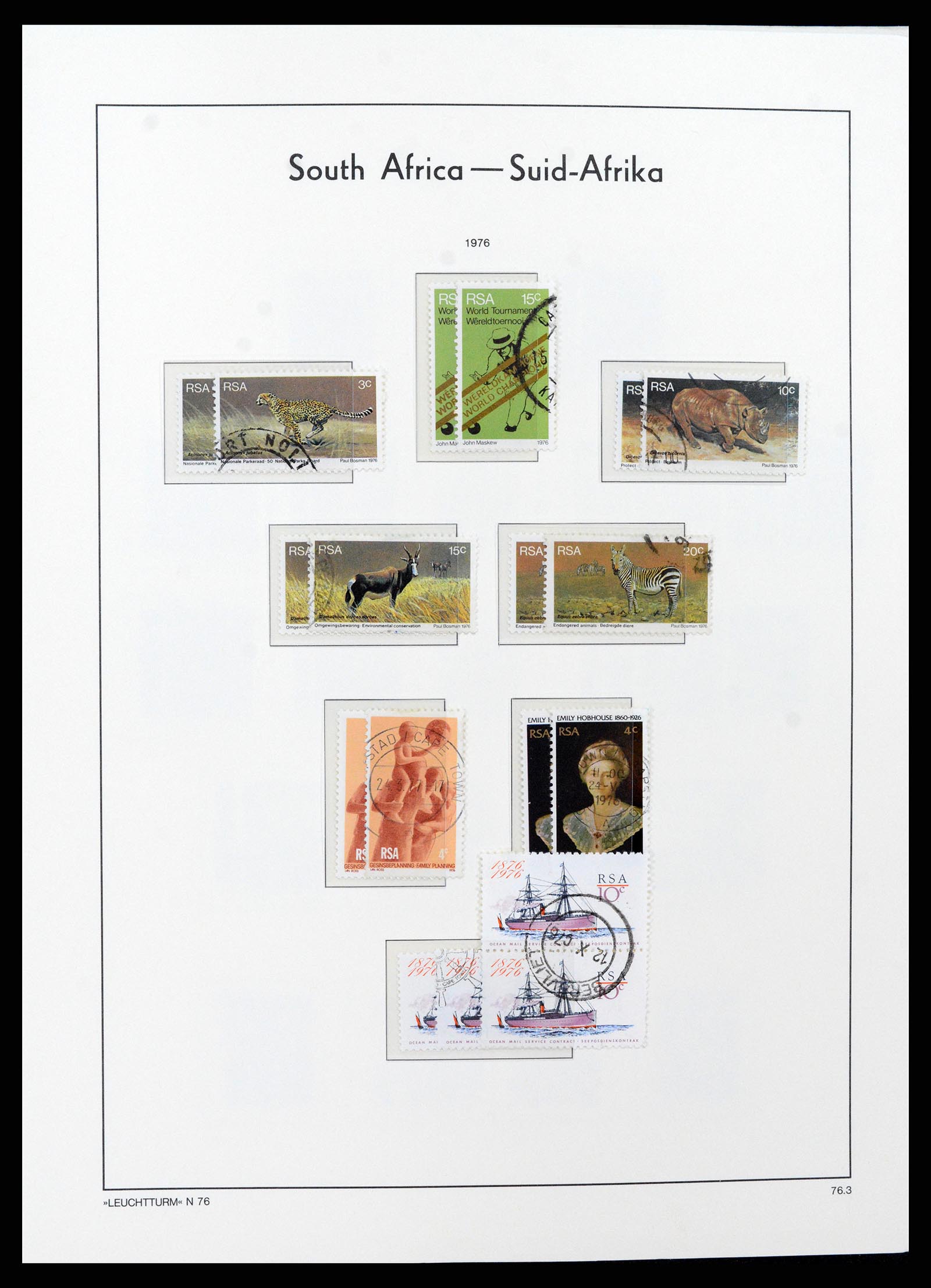 37622 058 - Postzegelverzameling 37622 Zuid Afrika 1910-1991.