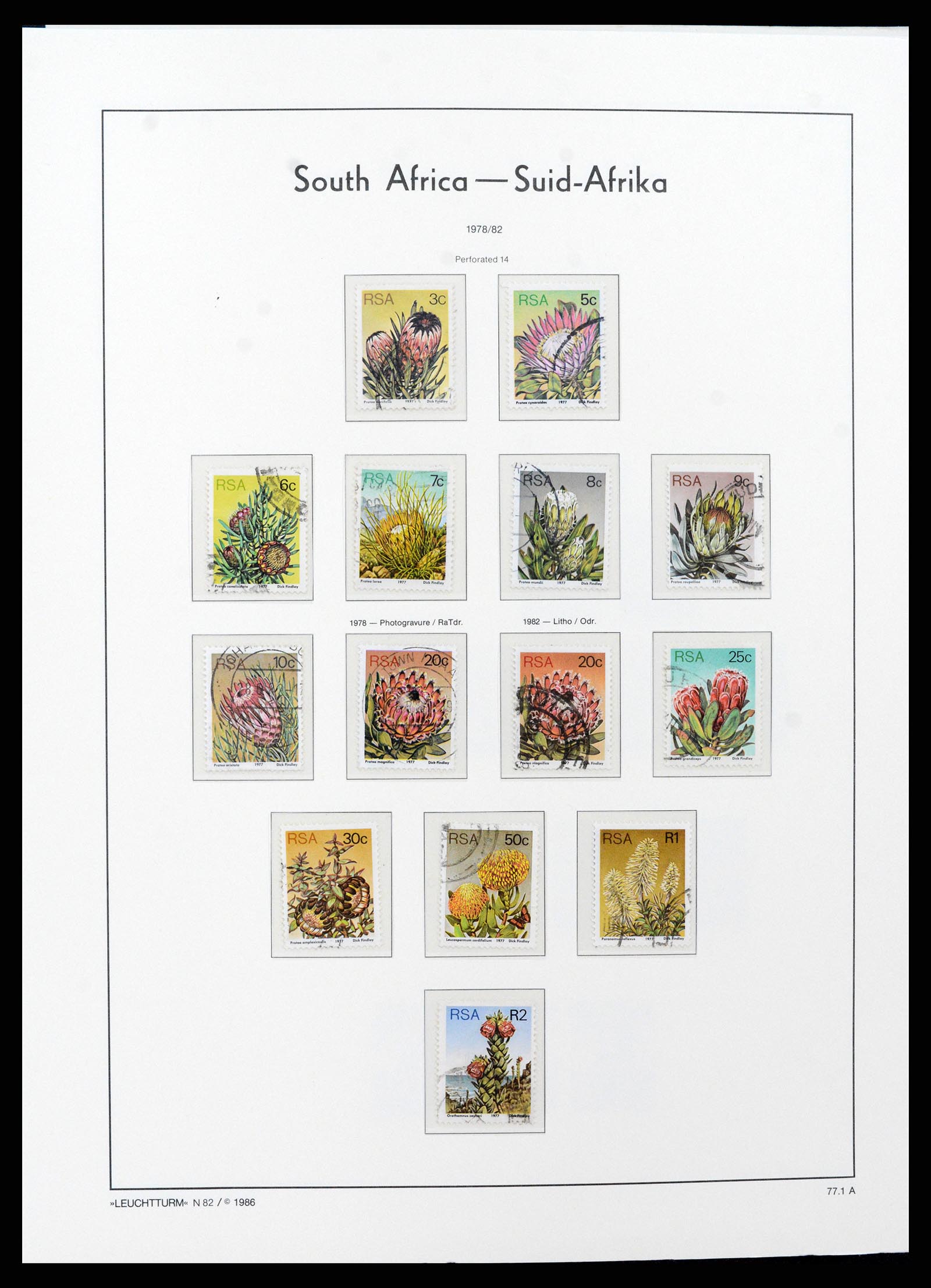 37622 060 - Postzegelverzameling 37622 Zuid Afrika 1910-1991.