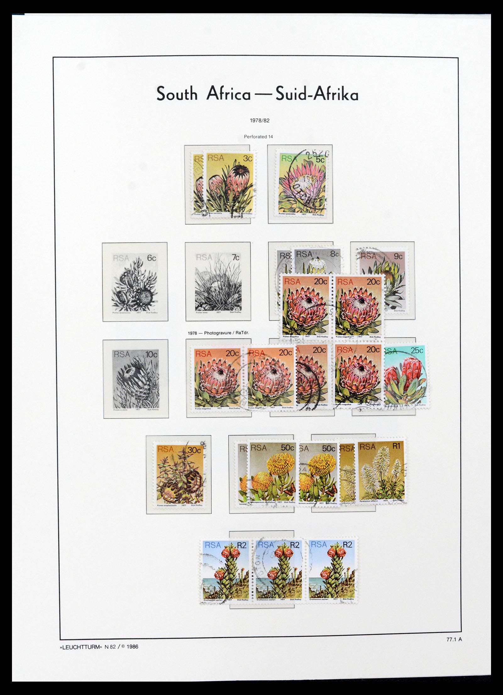 37622 061 - Postzegelverzameling 37622 Zuid Afrika 1910-1991.