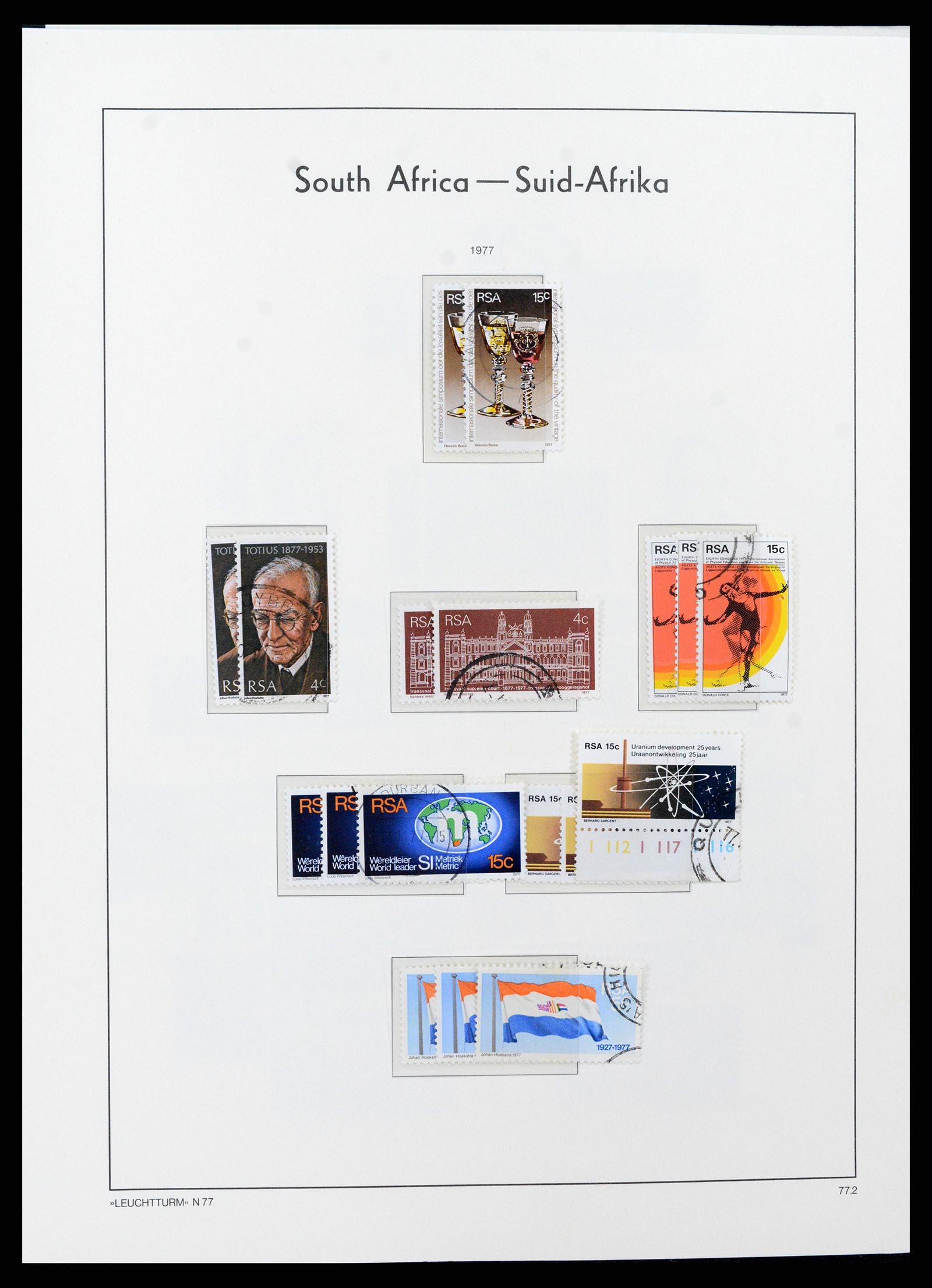 37622 062 - Postzegelverzameling 37622 Zuid Afrika 1910-1991.