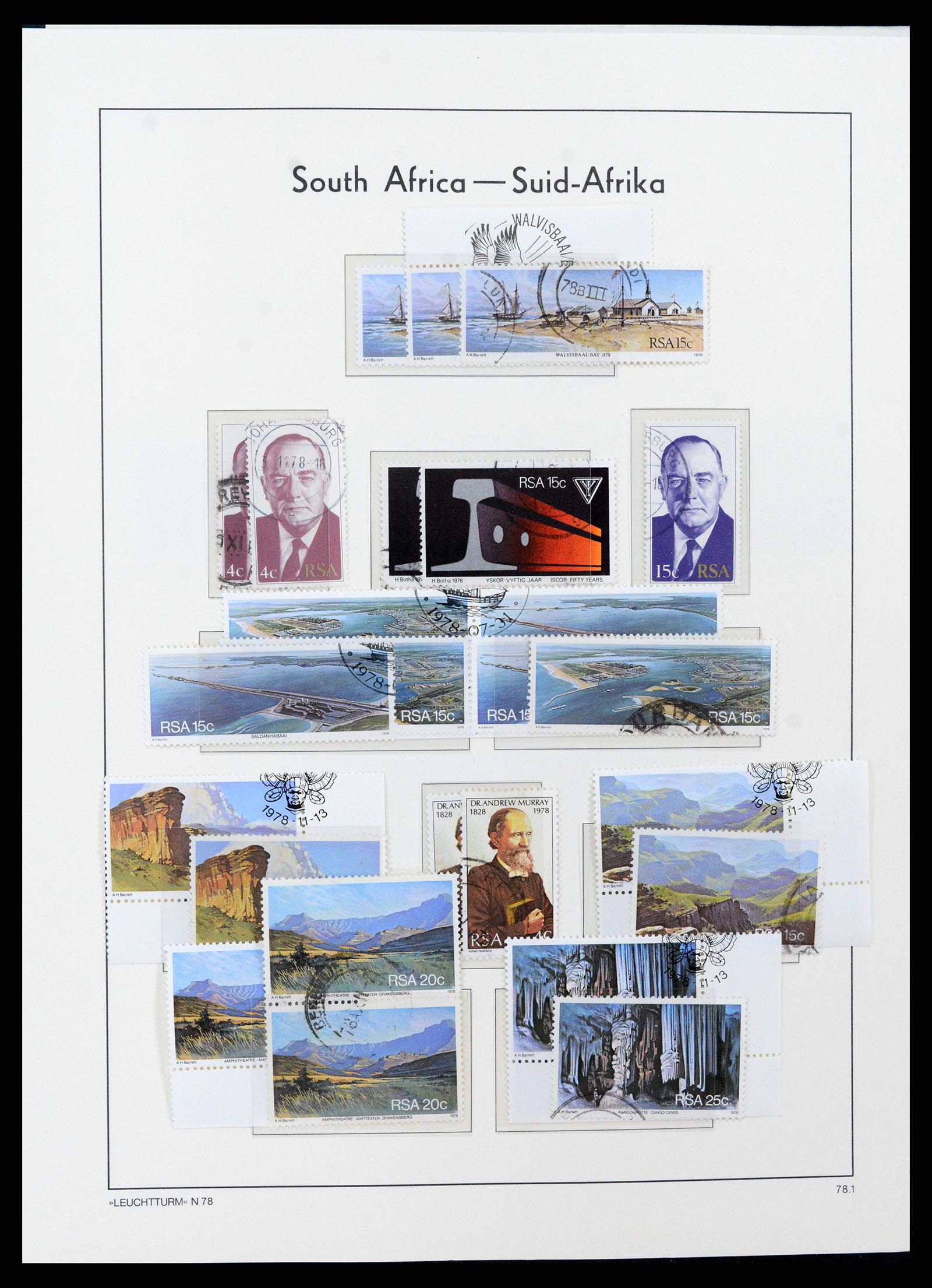 37622 063 - Postzegelverzameling 37622 Zuid Afrika 1910-1991.