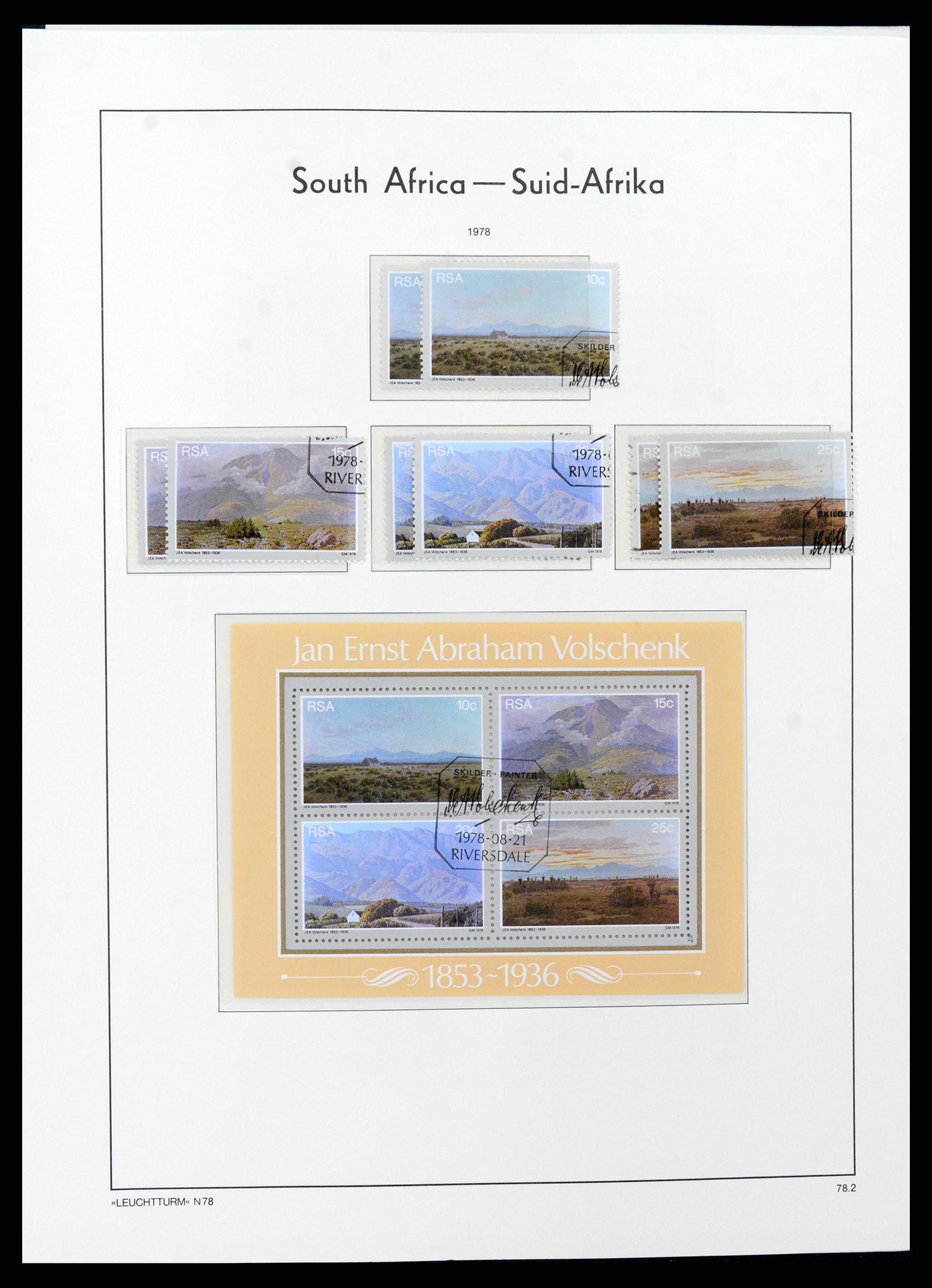 37622 064 - Postzegelverzameling 37622 Zuid Afrika 1910-1991.