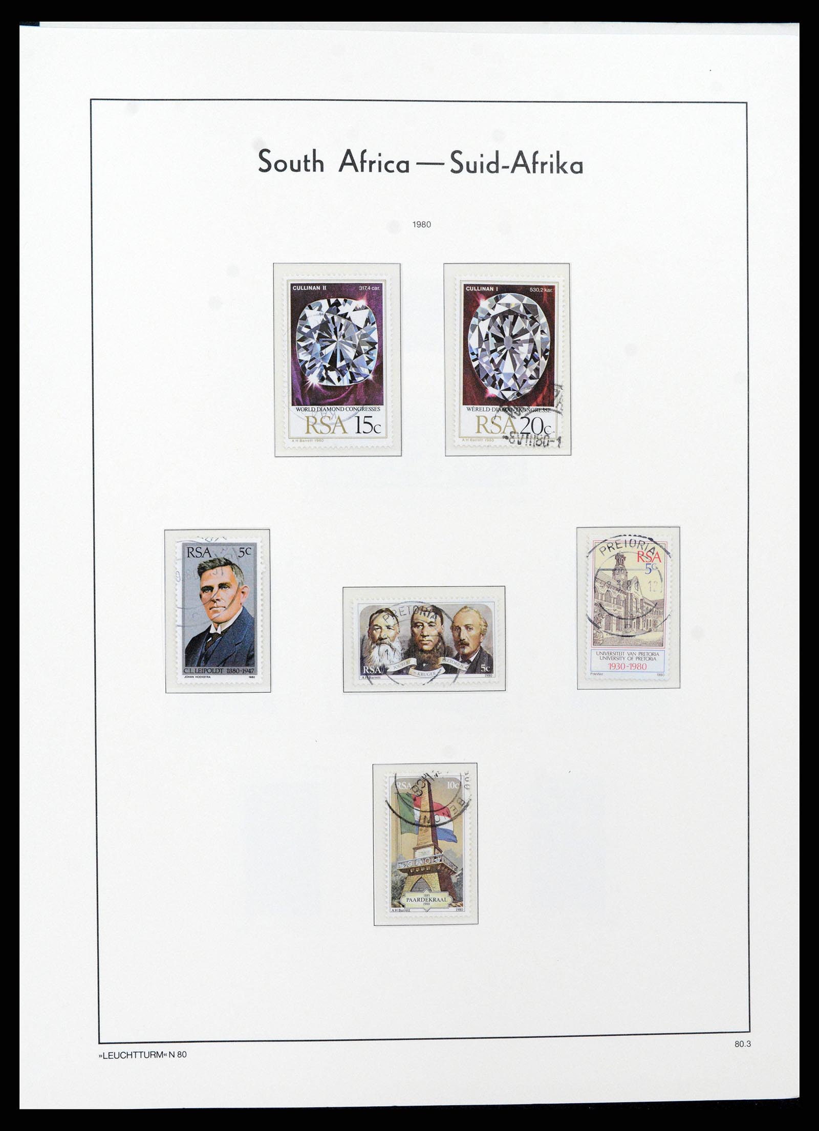 37622 070 - Postzegelverzameling 37622 Zuid Afrika 1910-1991.