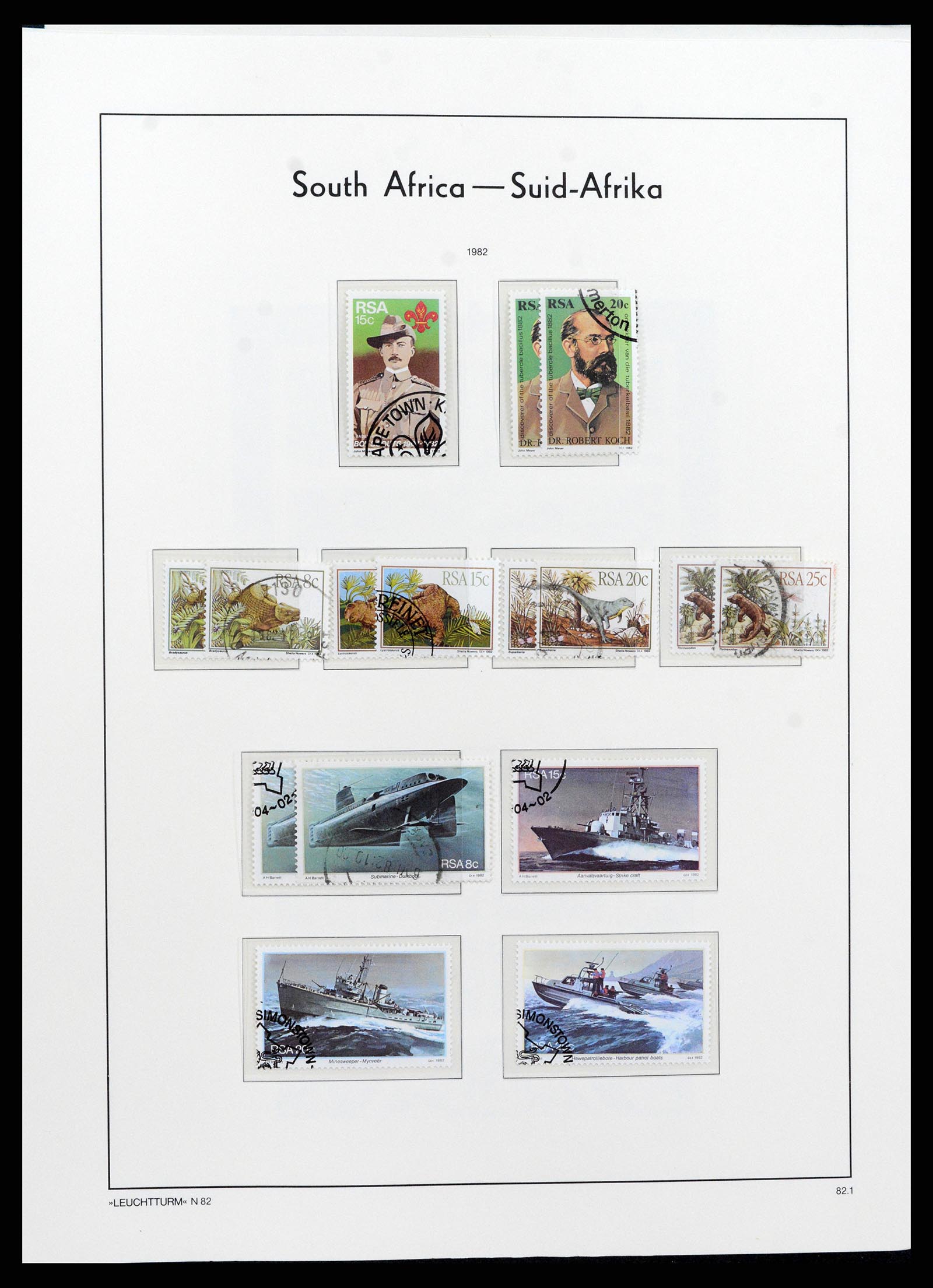 37622 074 - Stamp collection 37622 South Africa 1910-1991.
