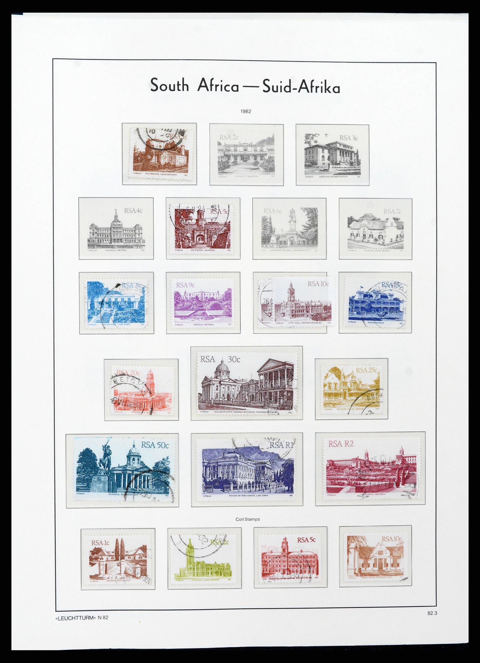 37622 076 - Postzegelverzameling 37622 Zuid Afrika 1910-1991.