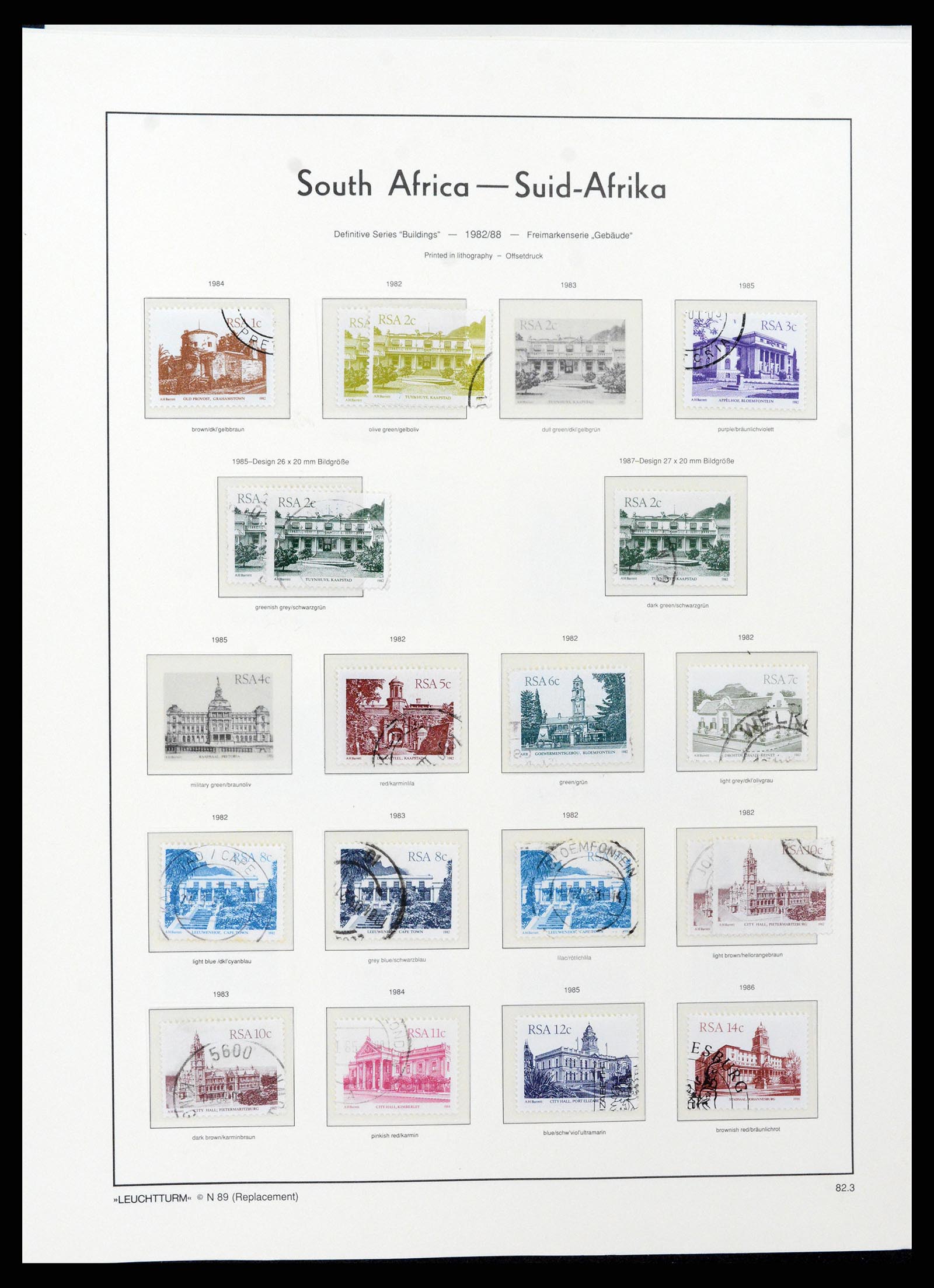 37622 077 - Postzegelverzameling 37622 Zuid Afrika 1910-1991.