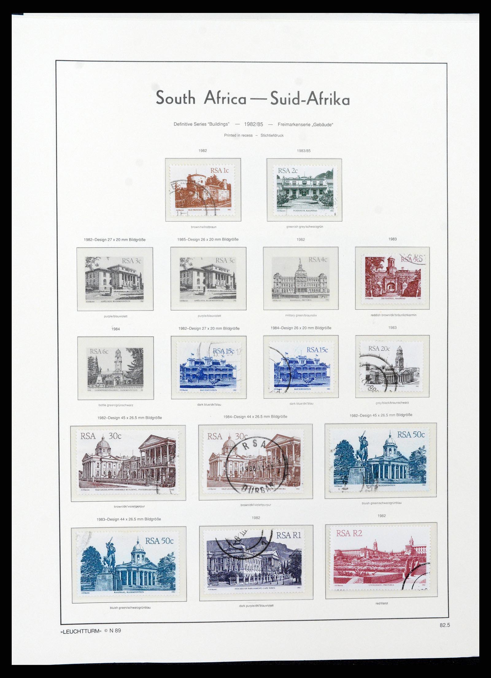 37622 079 - Stamp collection 37622 South Africa 1910-1991.