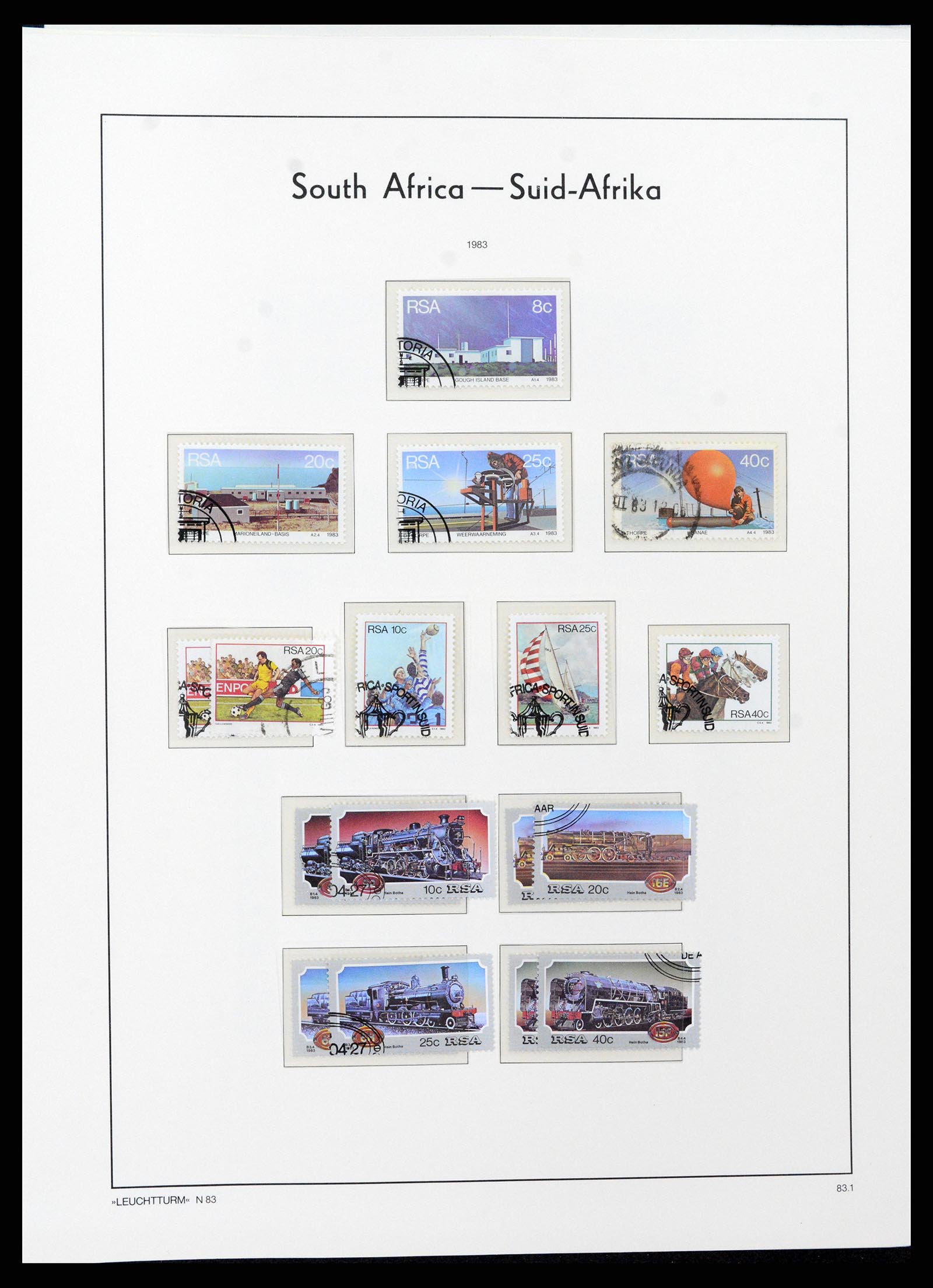 37622 080 - Postzegelverzameling 37622 Zuid Afrika 1910-1991.