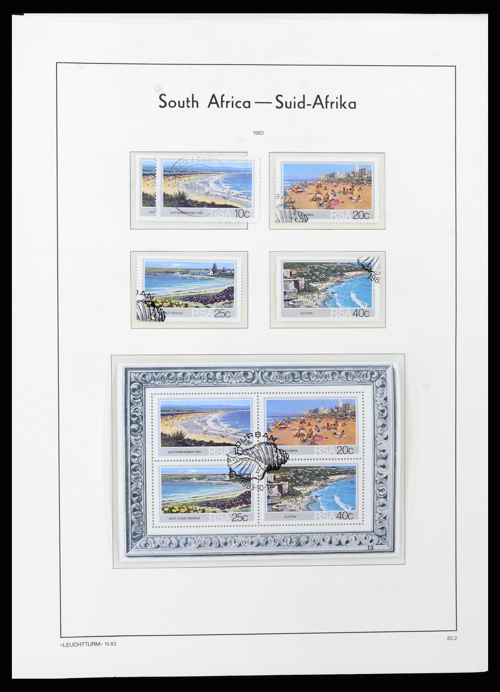 37622 081 - Postzegelverzameling 37622 Zuid Afrika 1910-1991.