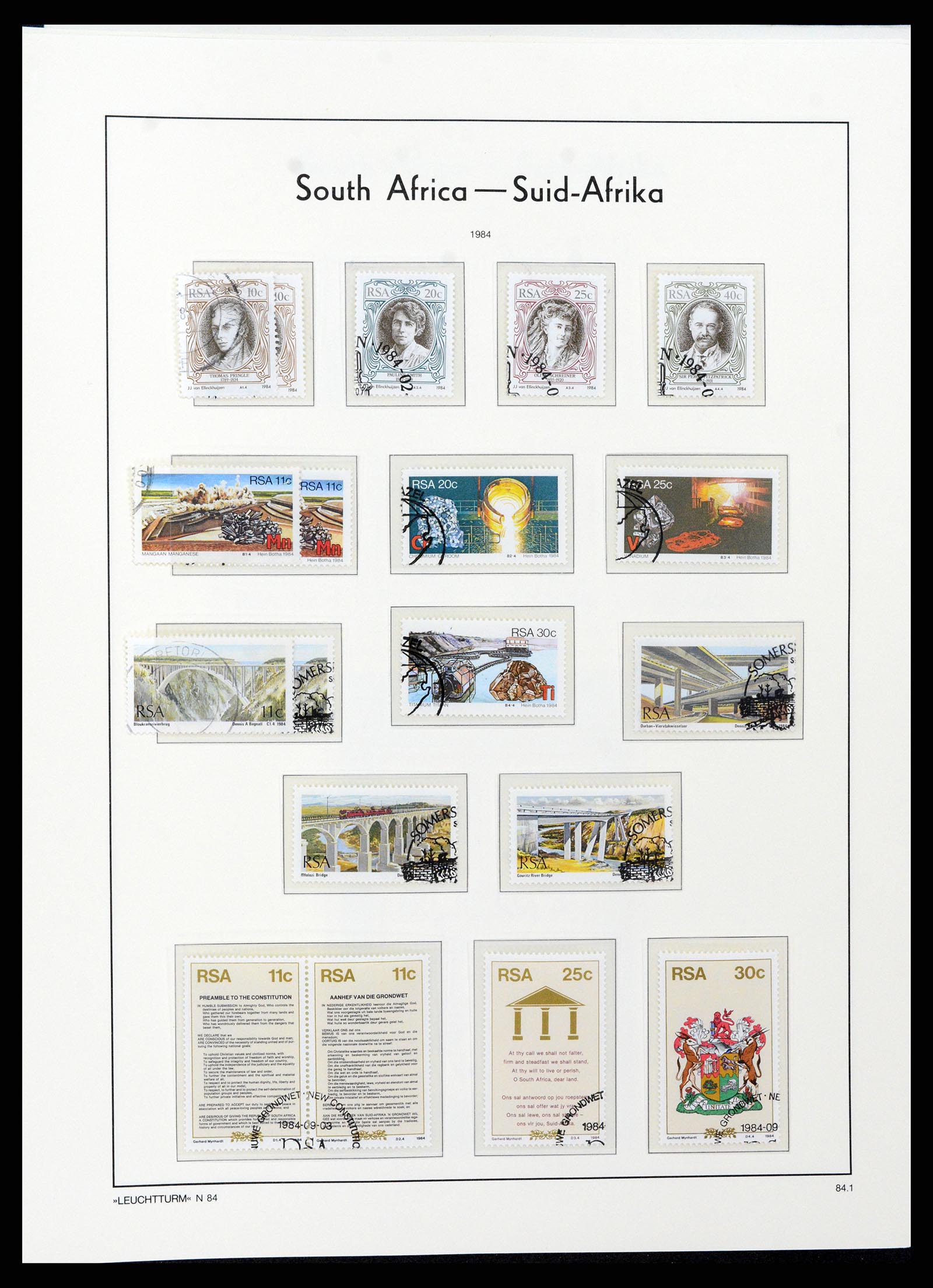 37622 082 - Postzegelverzameling 37622 Zuid Afrika 1910-1991.