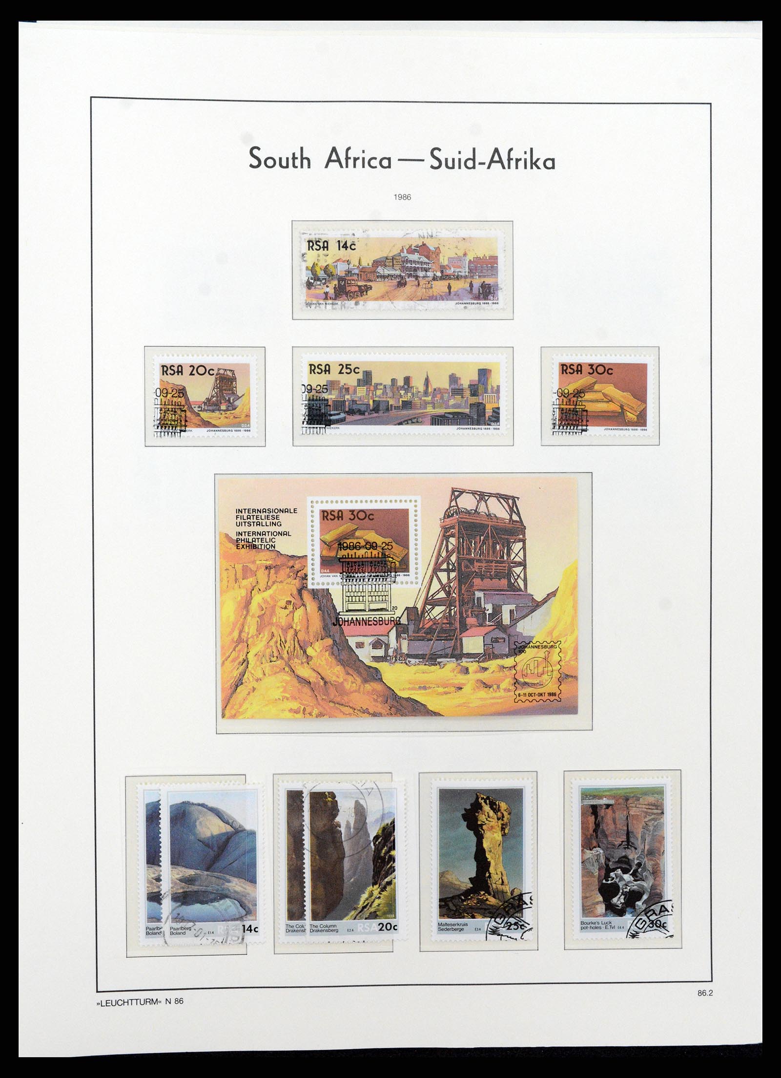 37622 087 - Postzegelverzameling 37622 Zuid Afrika 1910-1991.