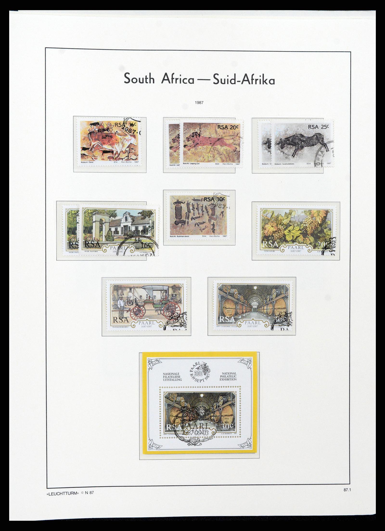 37622 088 - Postzegelverzameling 37622 Zuid Afrika 1910-1991.