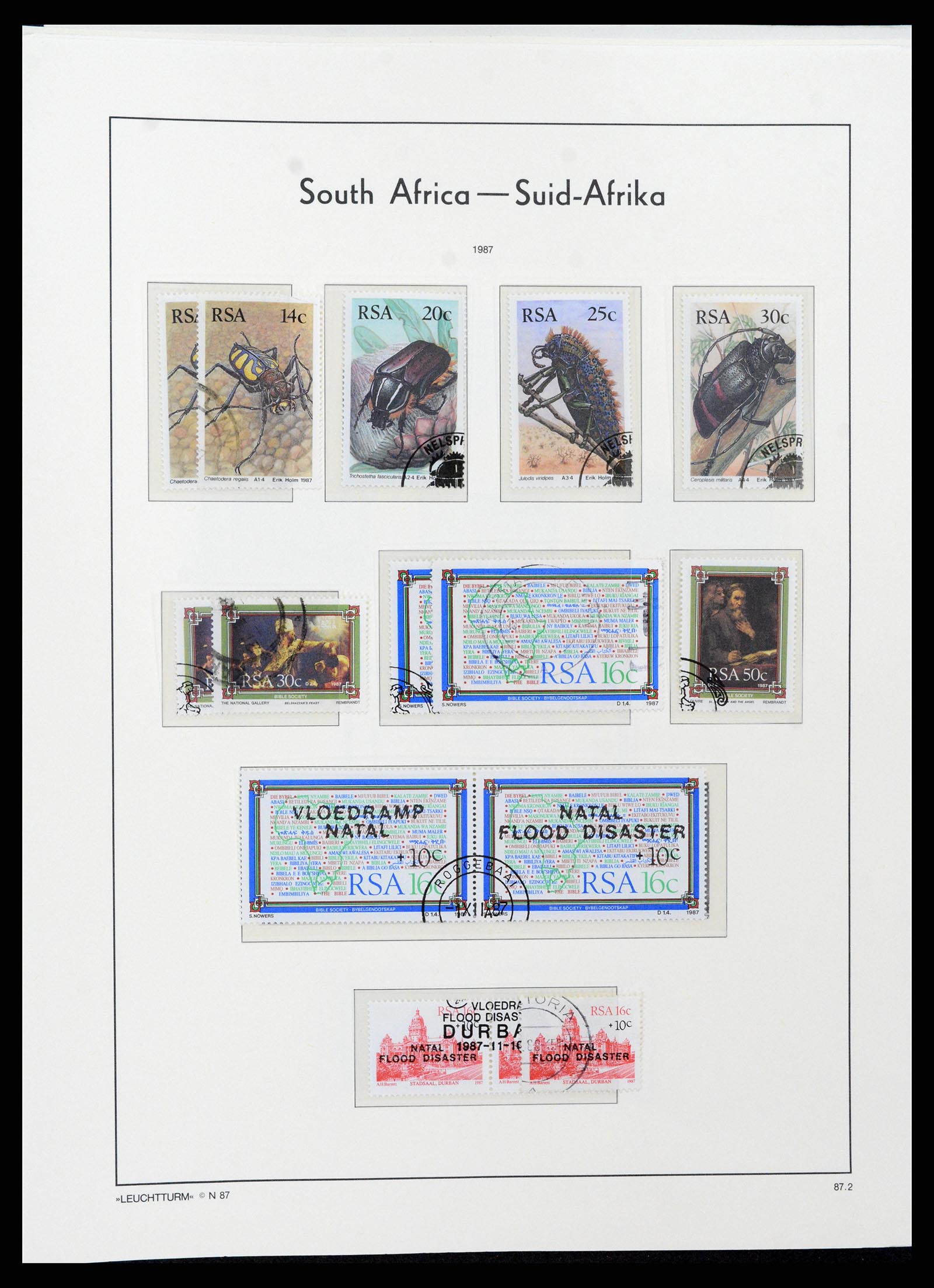 37622 089 - Postzegelverzameling 37622 Zuid Afrika 1910-1991.