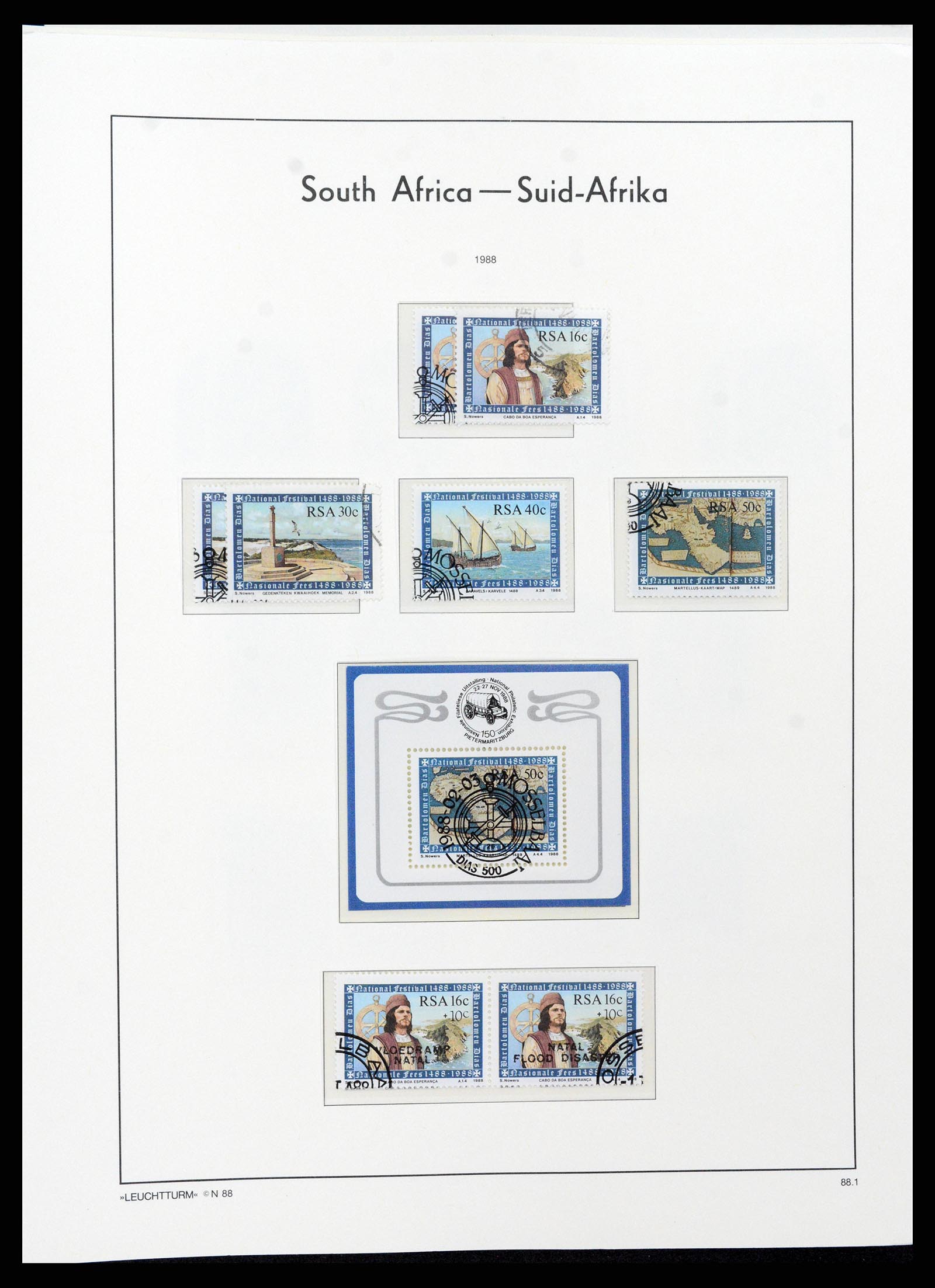 37622 090 - Postzegelverzameling 37622 Zuid Afrika 1910-1991.