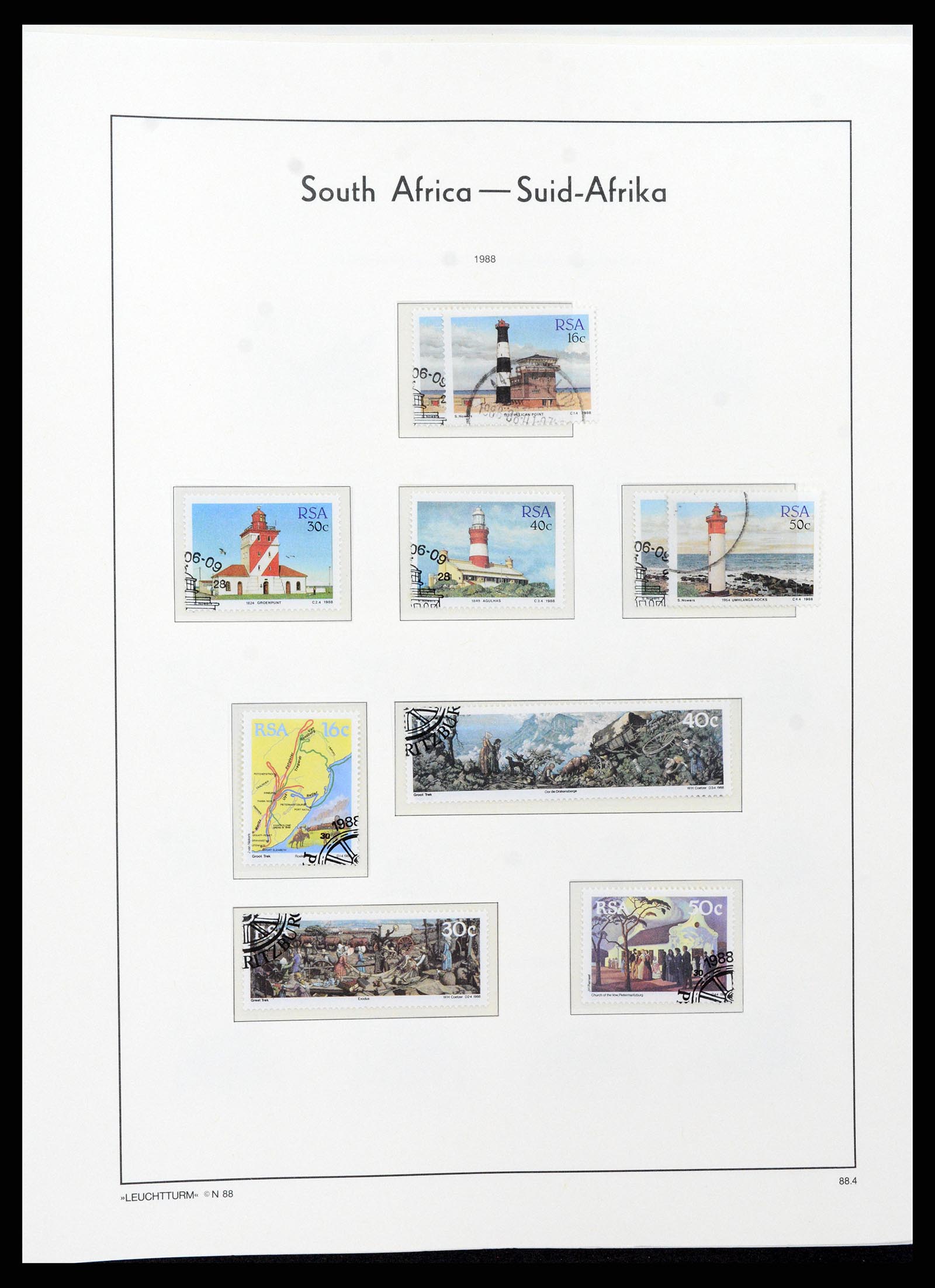 37622 093 - Postzegelverzameling 37622 Zuid Afrika 1910-1991.