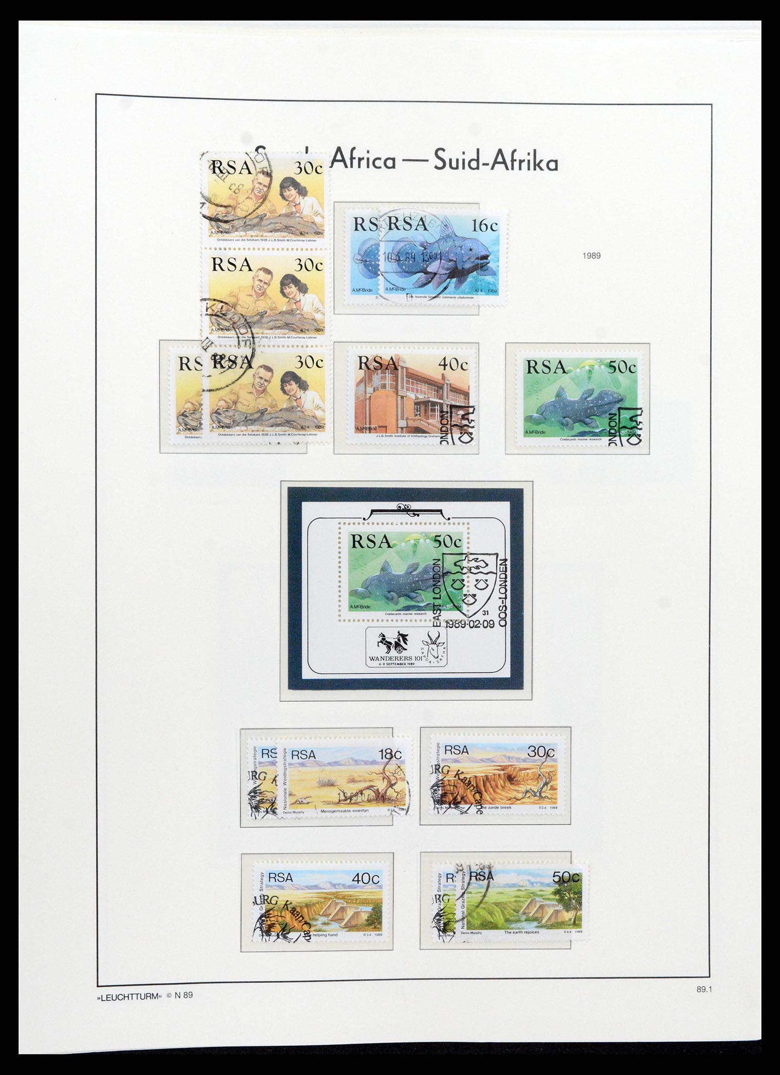 37622 095 - Postzegelverzameling 37622 Zuid Afrika 1910-1991.