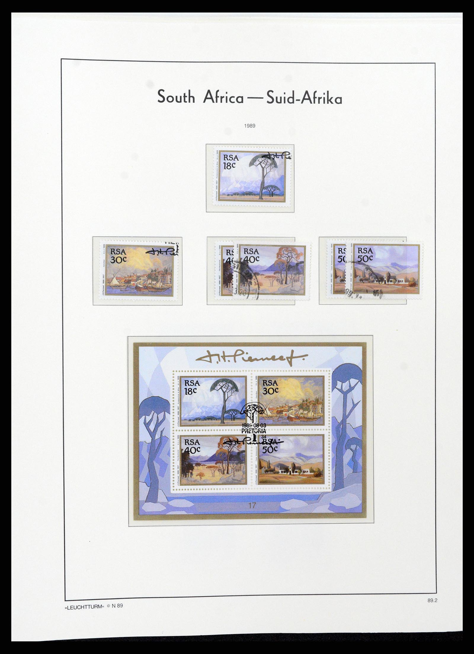 37622 096 - Postzegelverzameling 37622 Zuid Afrika 1910-1991.