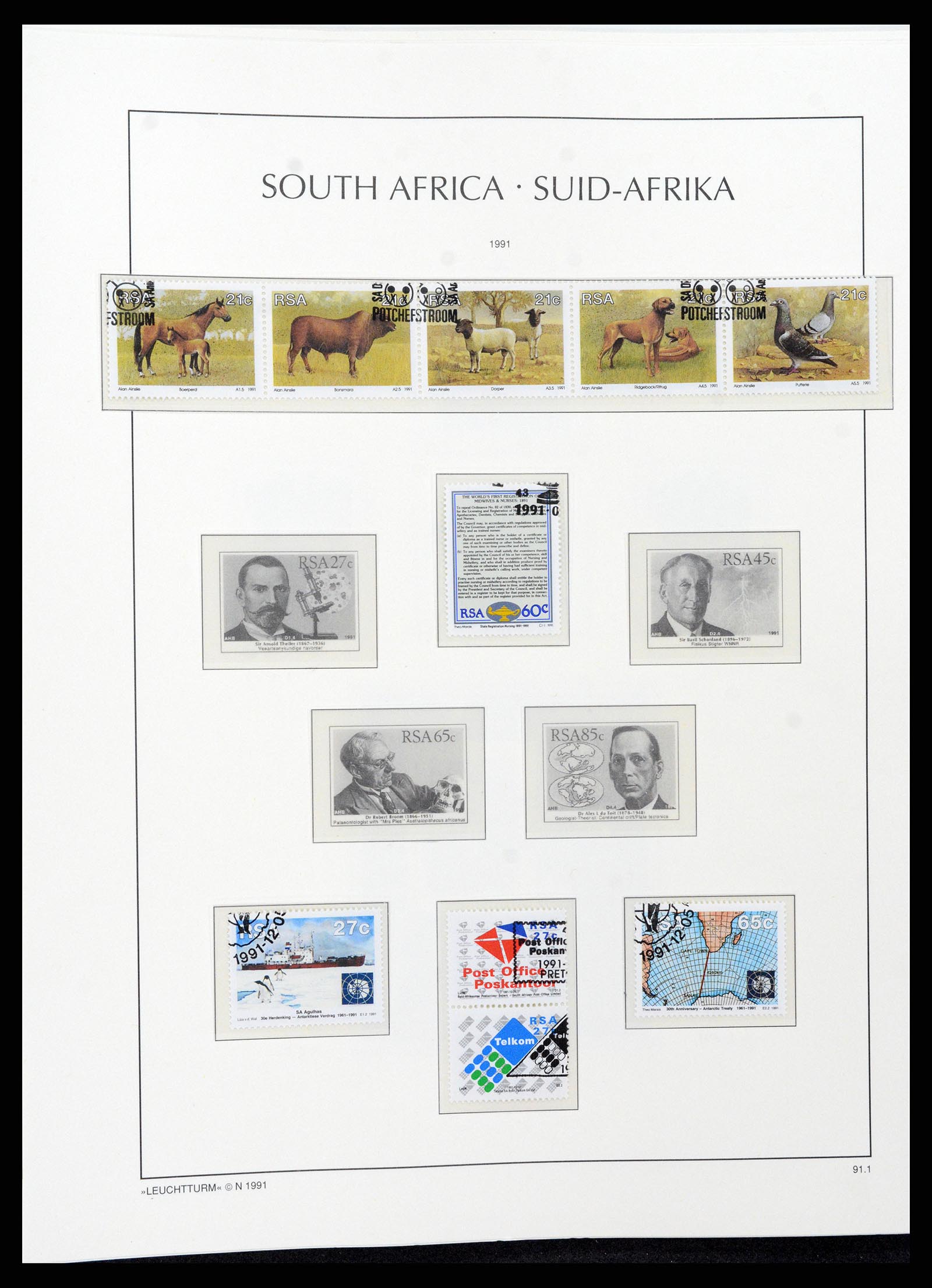 37622 101 - Postzegelverzameling 37622 Zuid Afrika 1910-1991.