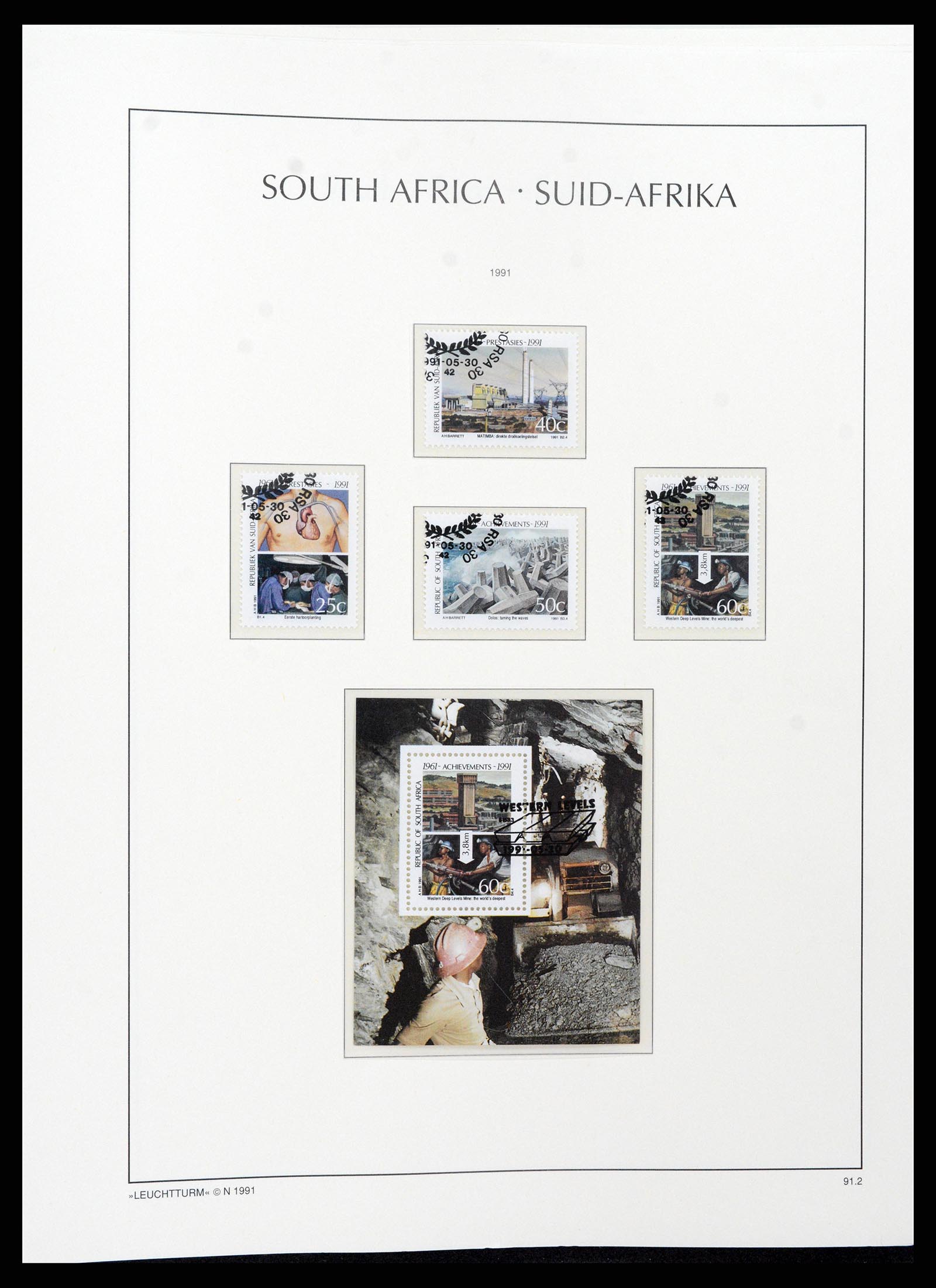 37622 102 - Postzegelverzameling 37622 Zuid Afrika 1910-1991.