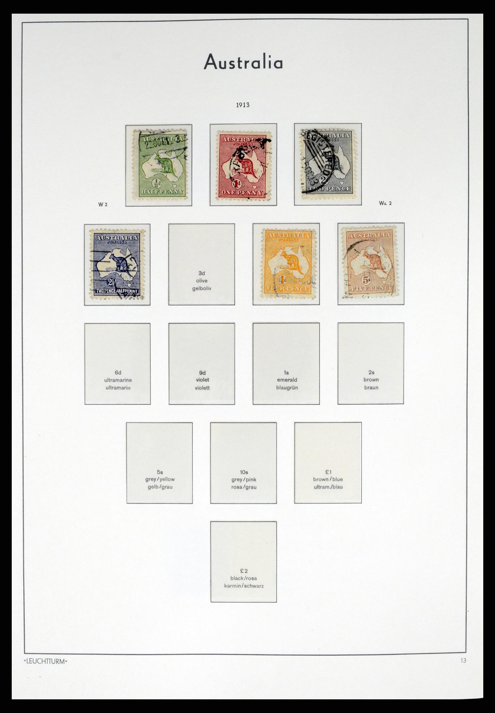 37623 001 - Postzegelverzameling 37623 Australië 1913-1995.