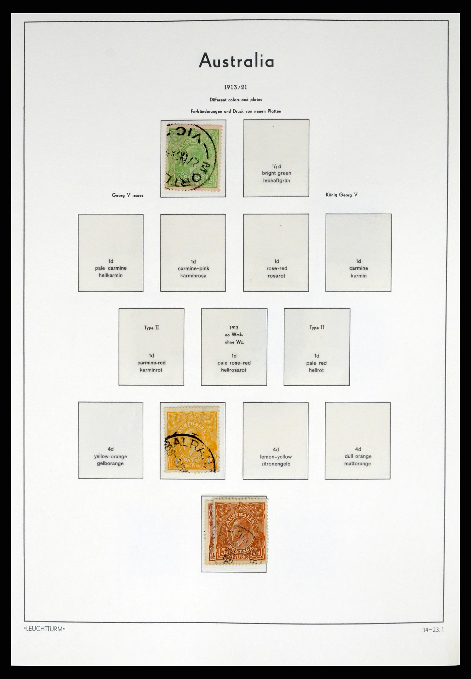 37623 003 - Postzegelverzameling 37623 Australië 1913-1995.