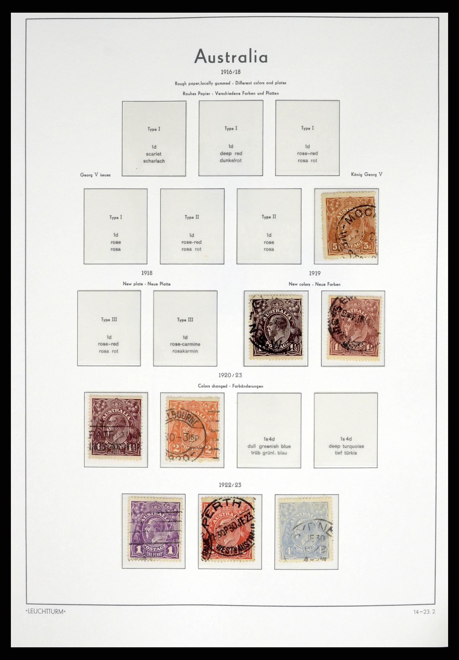 37623 004 - Postzegelverzameling 37623 Australië 1913-1995.