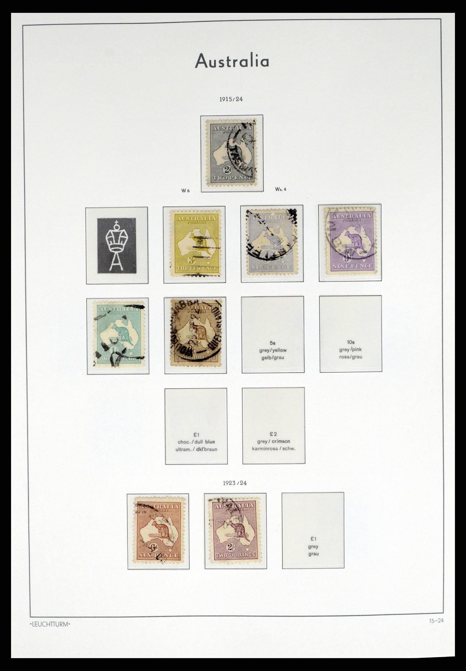 37623 006 - Postzegelverzameling 37623 Australië 1913-1995.