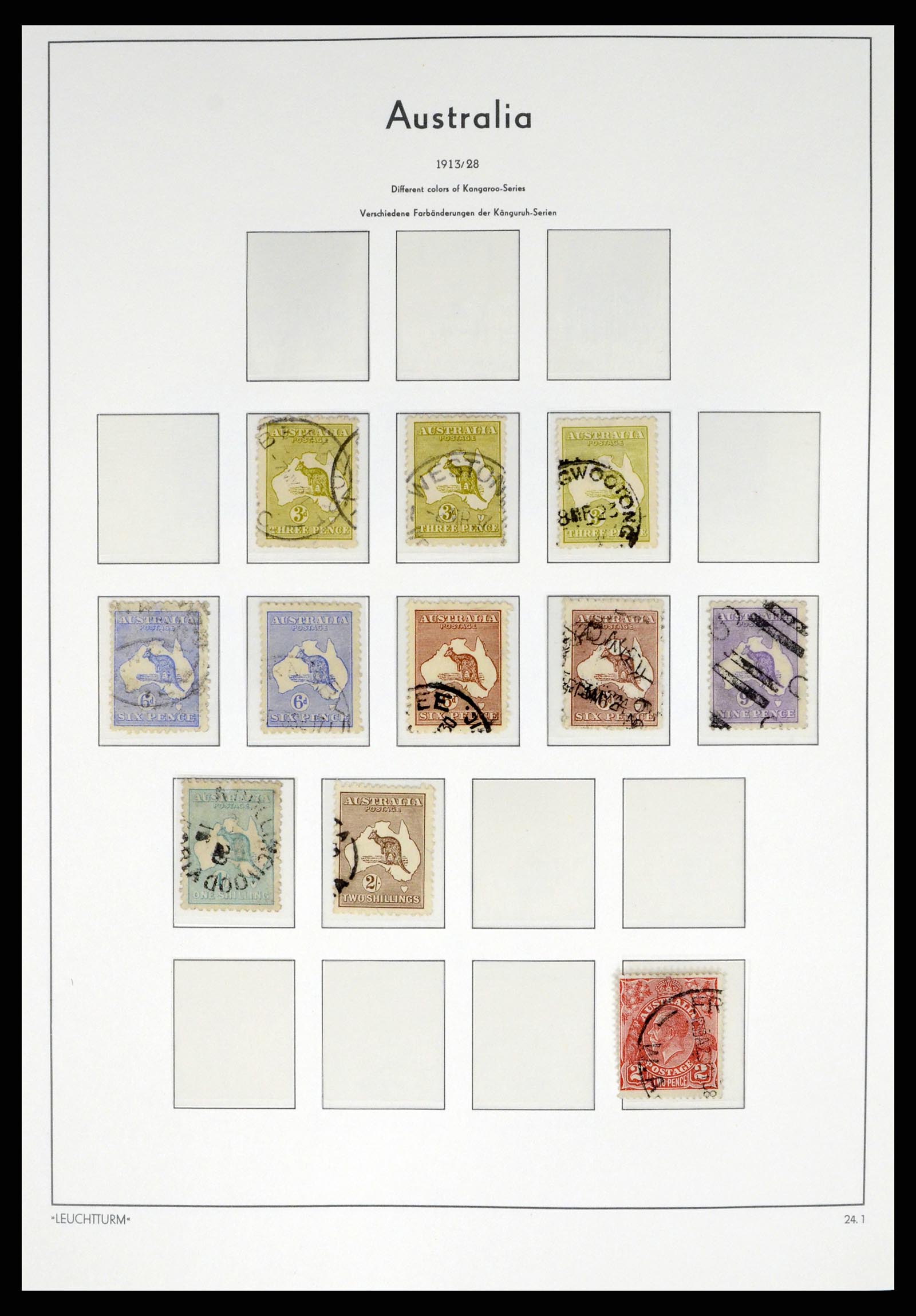37623 007 - Postzegelverzameling 37623 Australië 1913-1995.