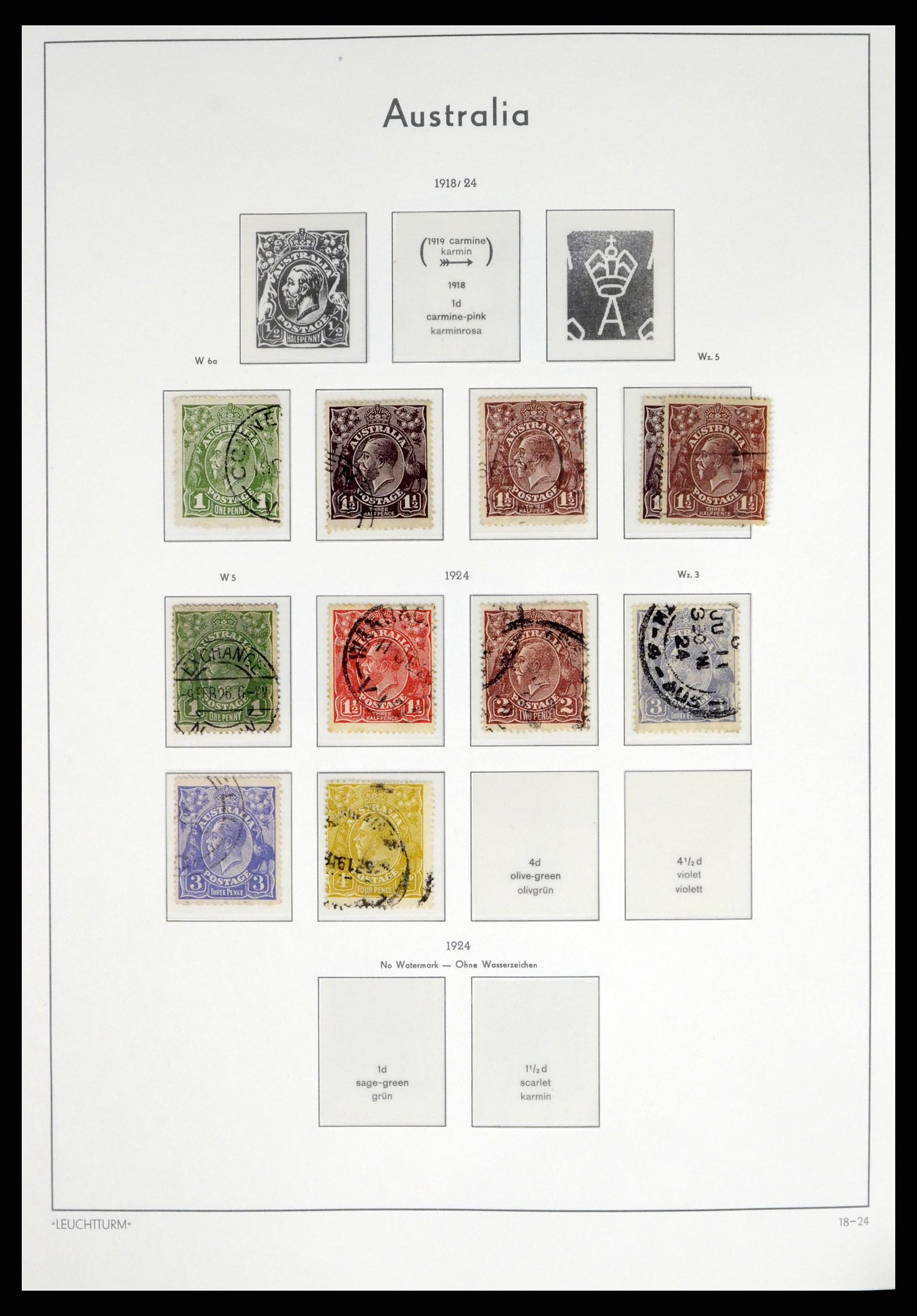 37623 008 - Postzegelverzameling 37623 Australië 1913-1995.
