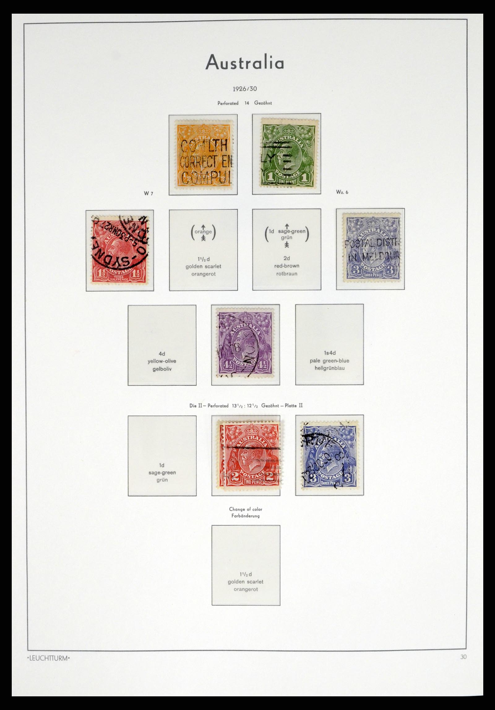 37623 010 - Postzegelverzameling 37623 Australië 1913-1995.