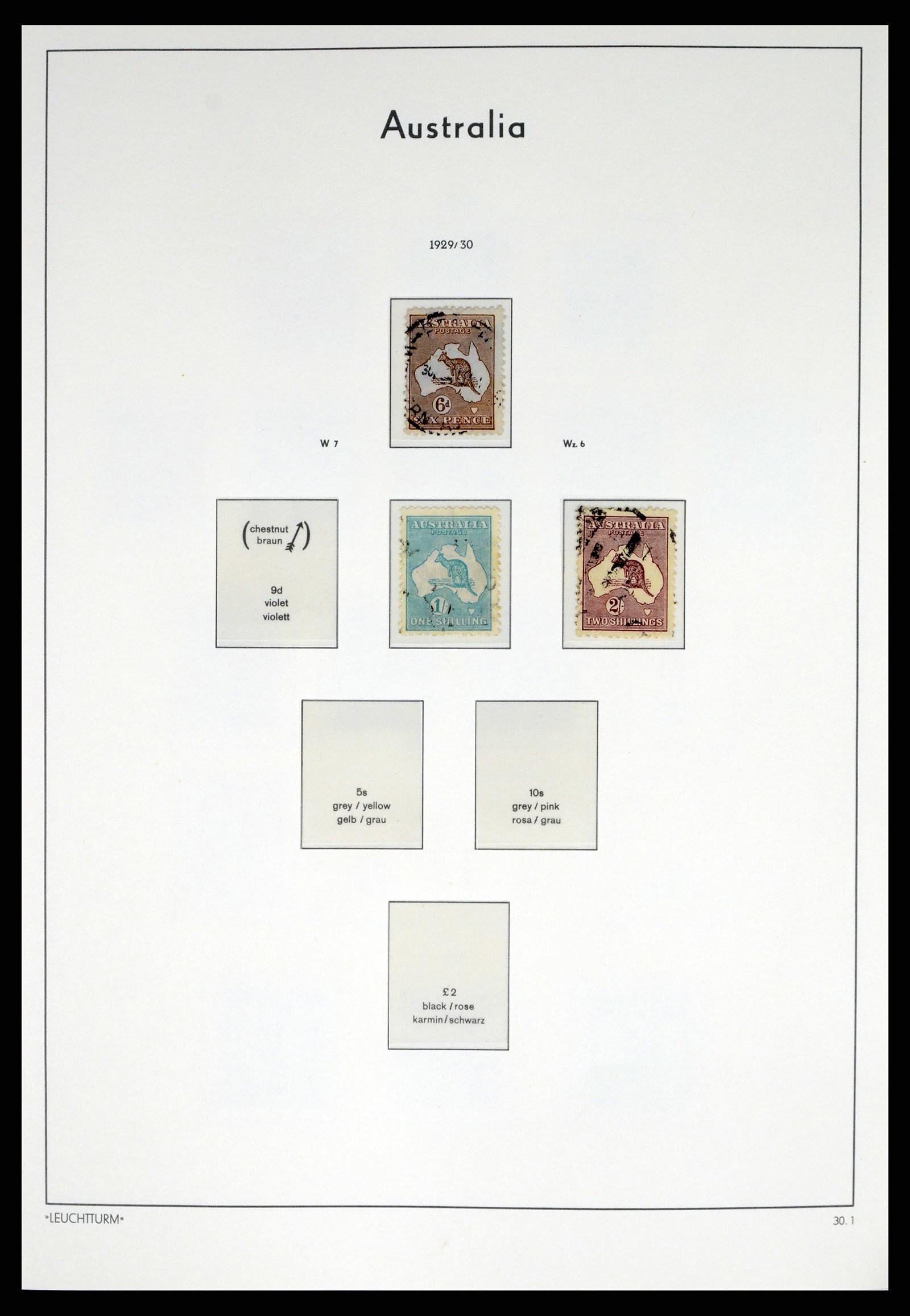 37623 011 - Postzegelverzameling 37623 Australië 1913-1995.