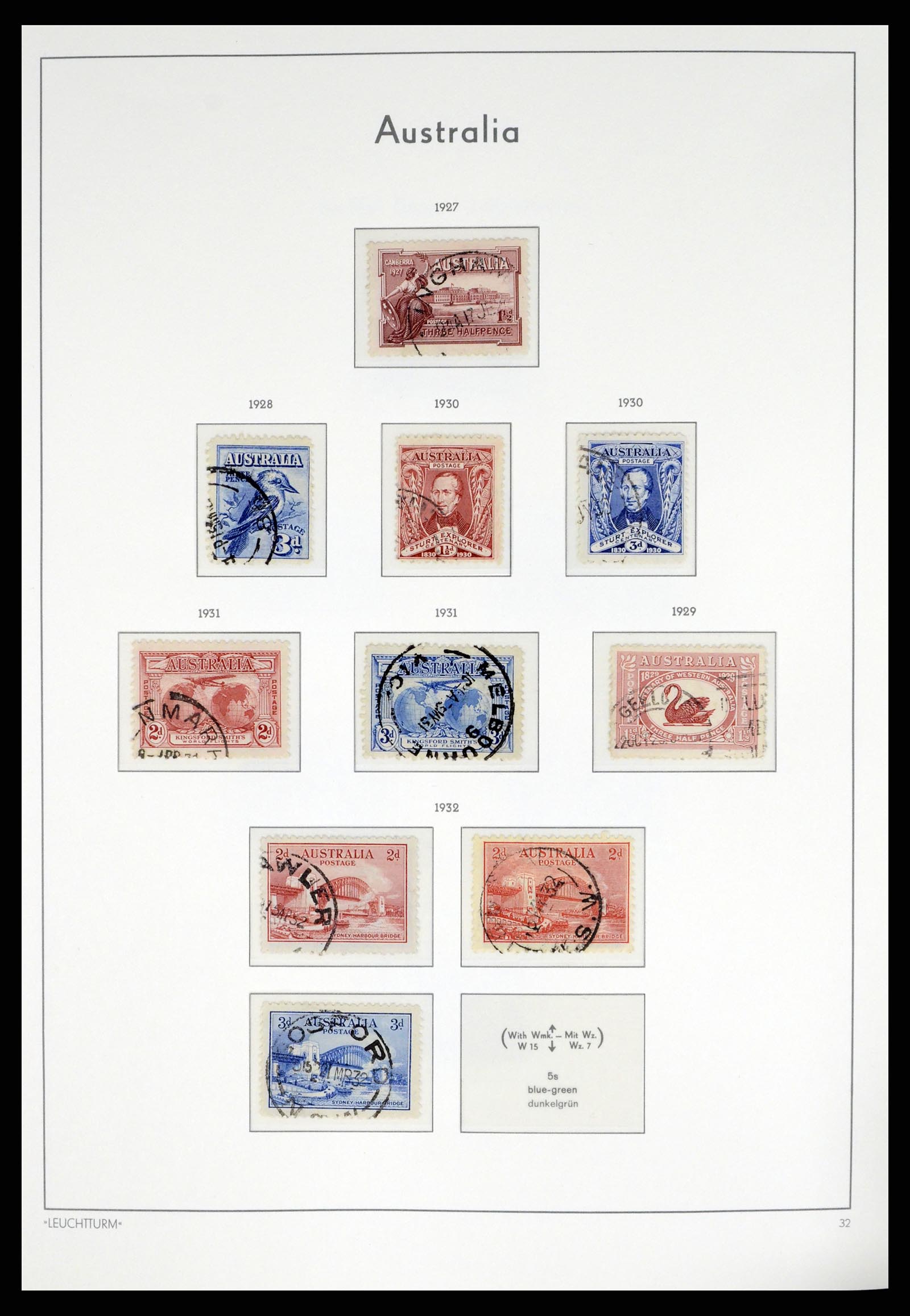 37623 013 - Postzegelverzameling 37623 Australië 1913-1995.