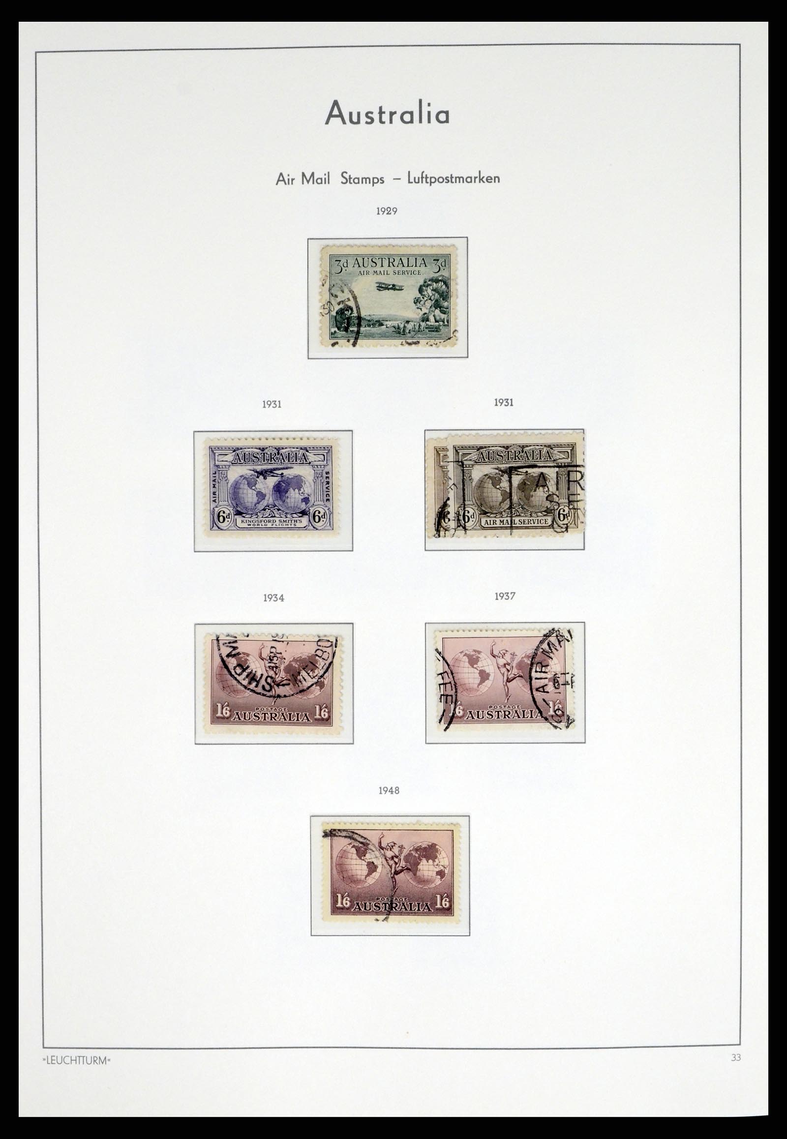 37623 014 - Postzegelverzameling 37623 Australië 1913-1995.