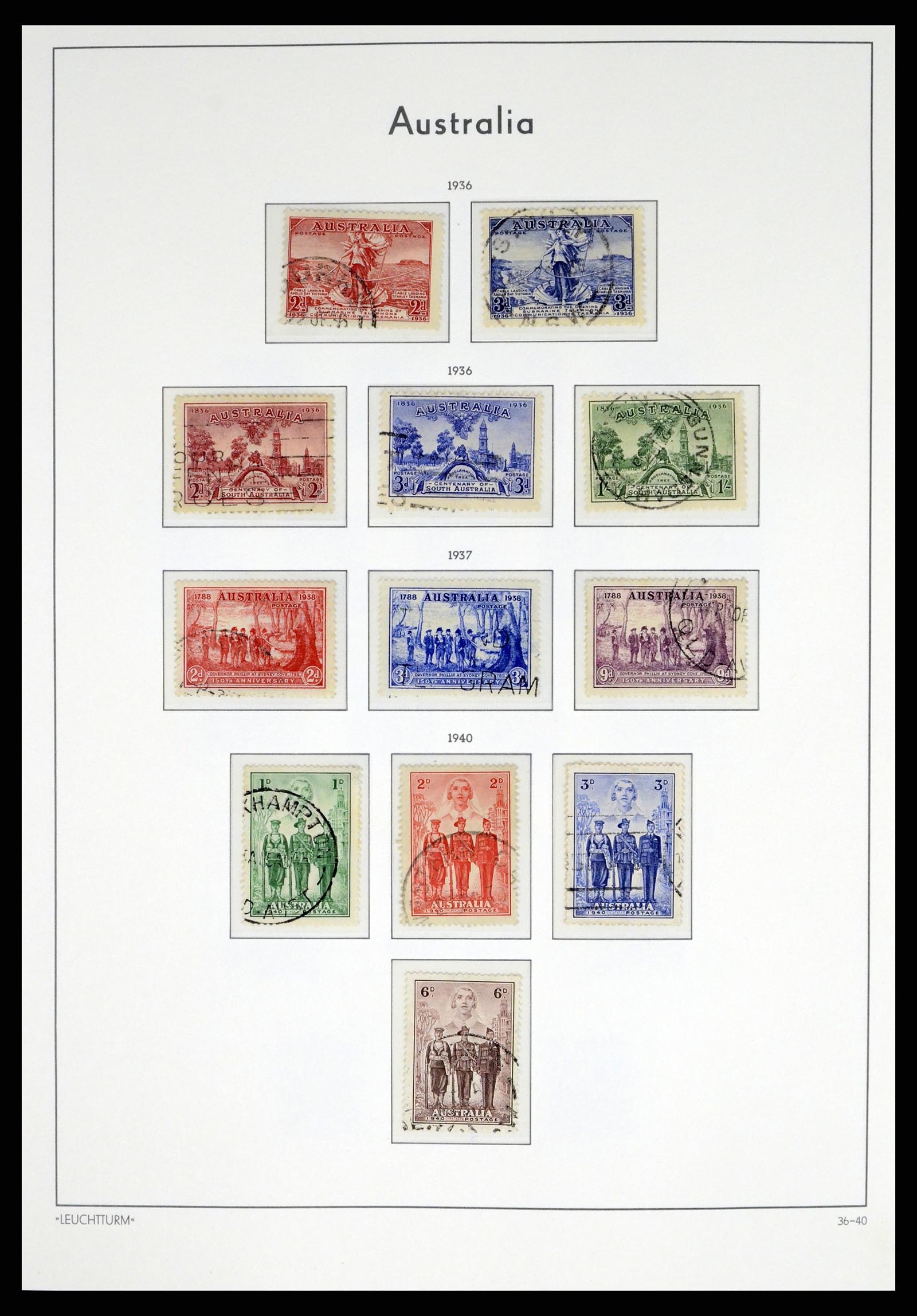 37623 017 - Postzegelverzameling 37623 Australië 1913-1995.