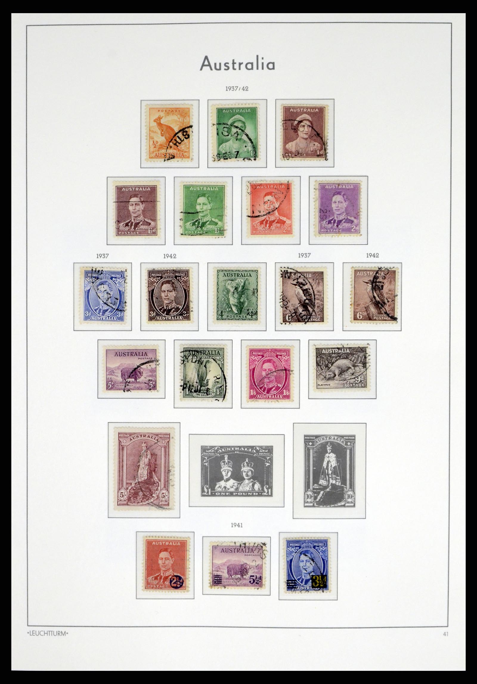 37623 018 - Postzegelverzameling 37623 Australië 1913-1995.