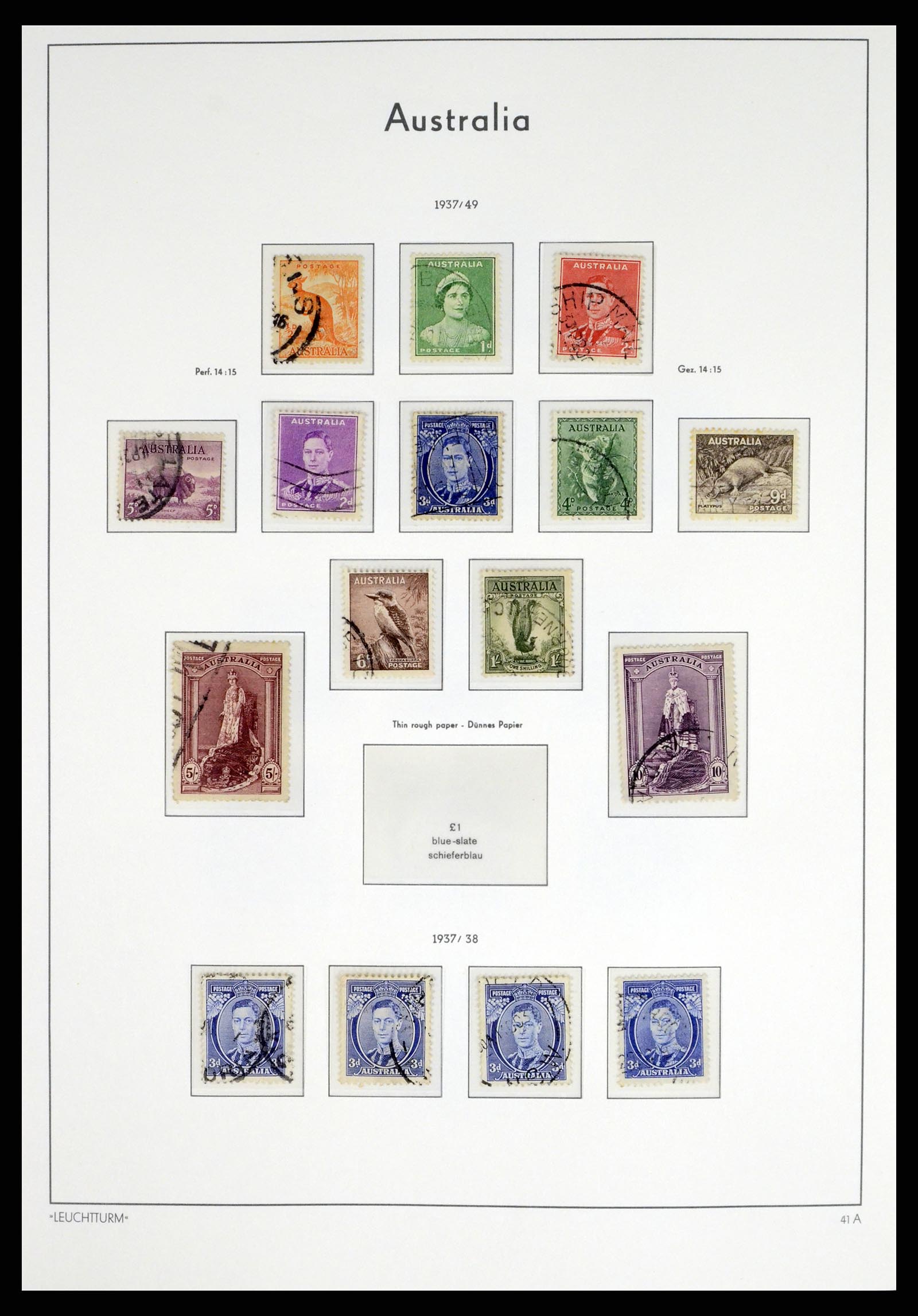 37623 019 - Postzegelverzameling 37623 Australië 1913-1995.