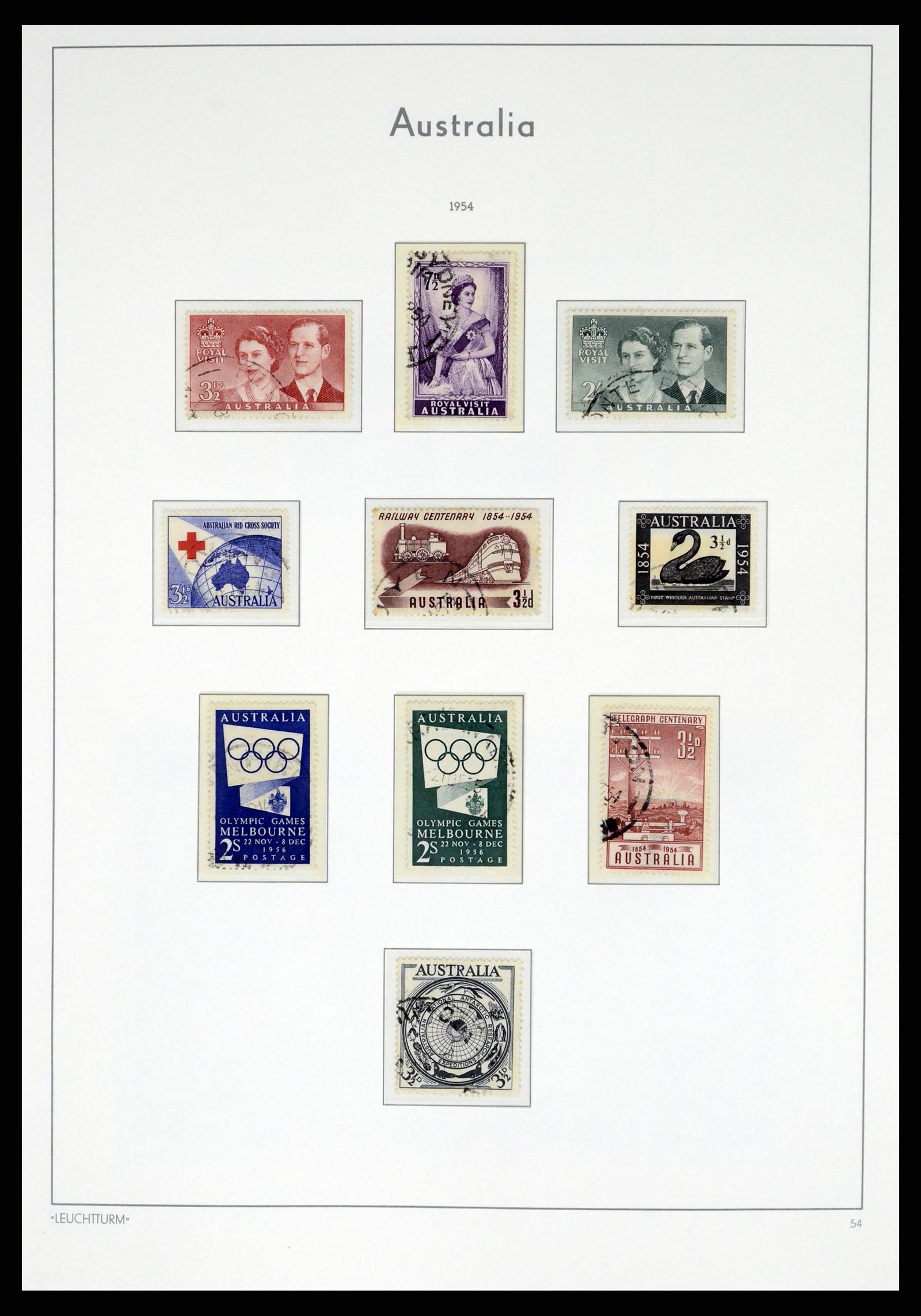 37623 029 - Postzegelverzameling 37623 Australië 1913-1995.