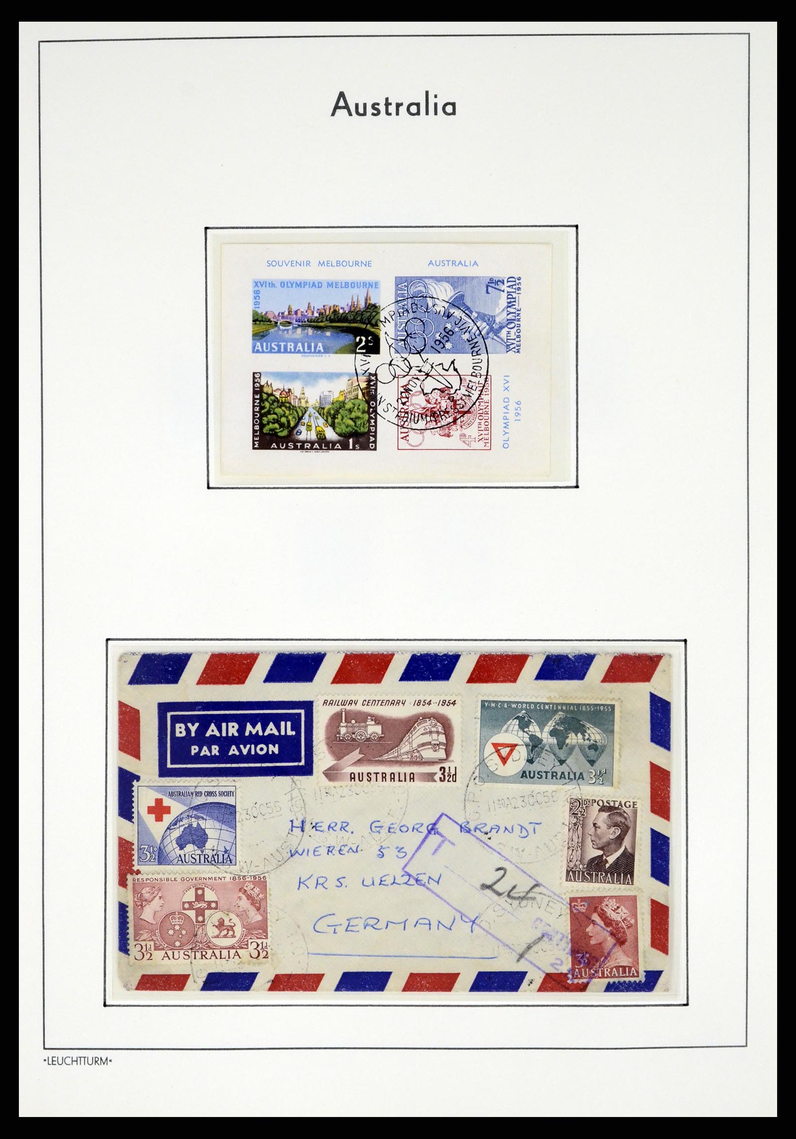 37623 030 - Postzegelverzameling 37623 Australië 1913-1995.