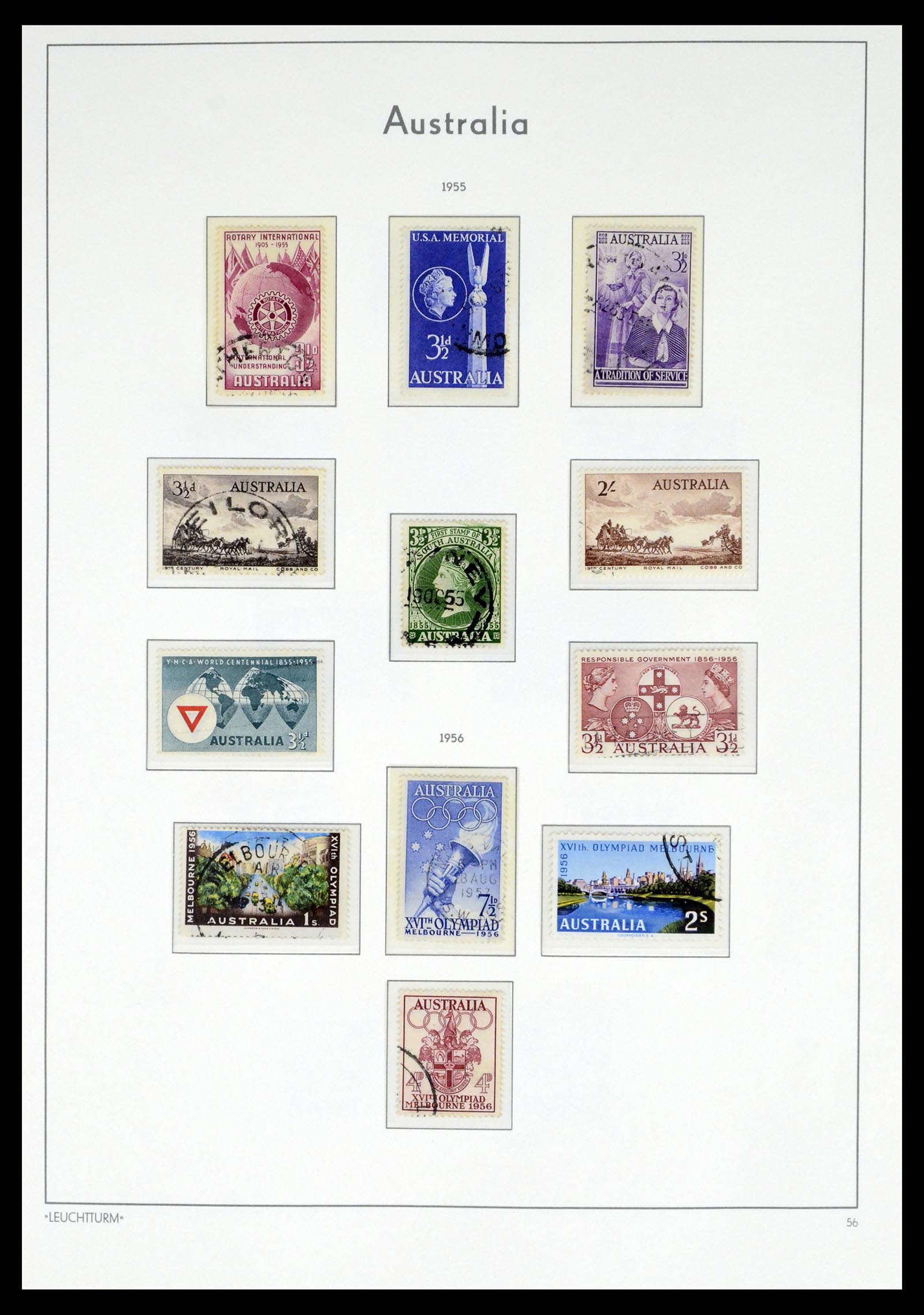 37623 032 - Postzegelverzameling 37623 Australië 1913-1995.