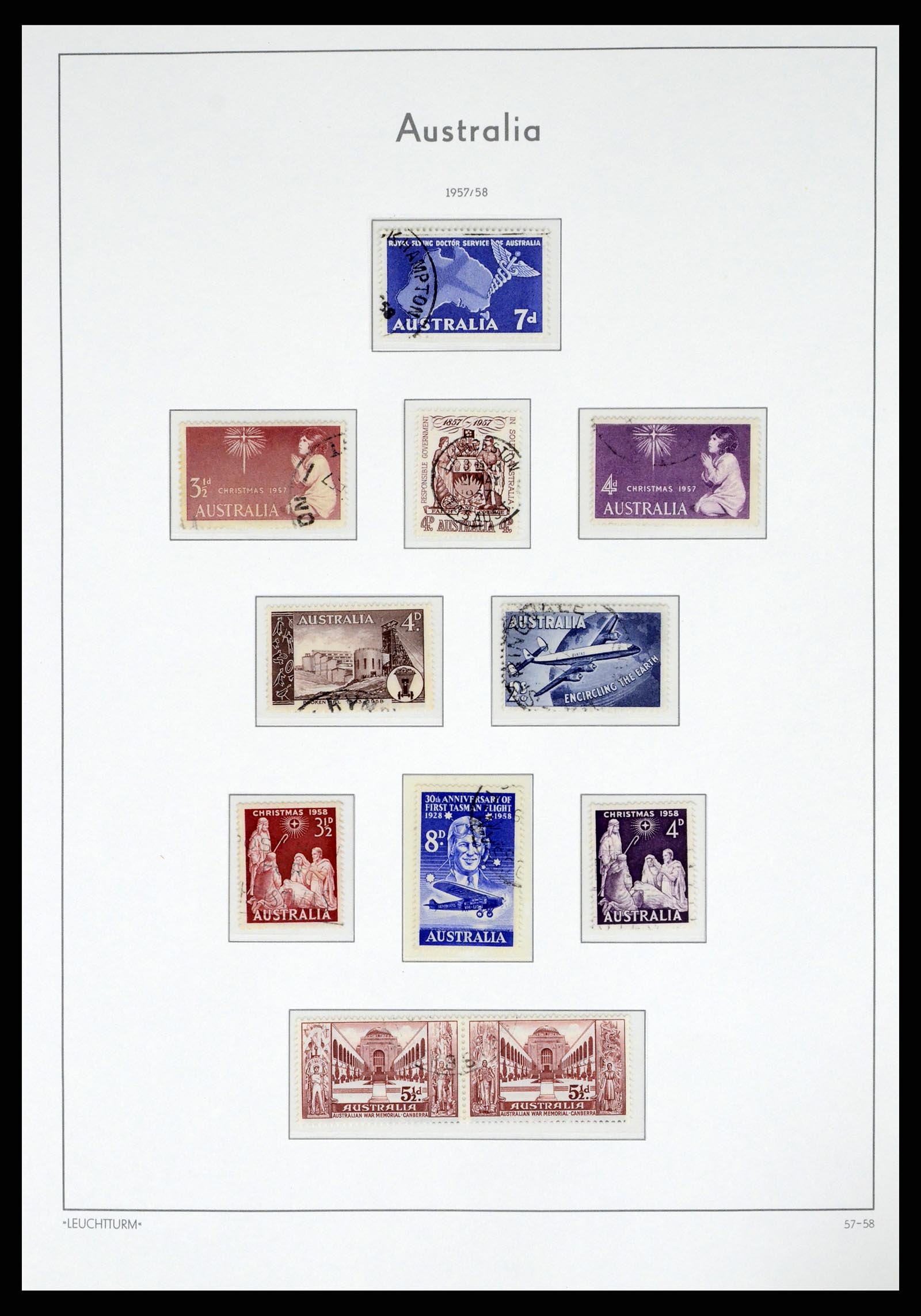 37623 033 - Postzegelverzameling 37623 Australië 1913-1995.