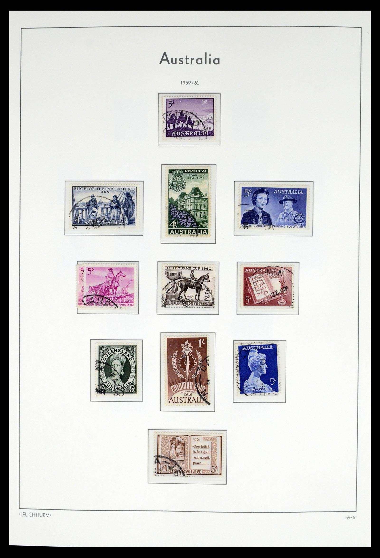 37623 035 - Postzegelverzameling 37623 Australië 1913-1995.
