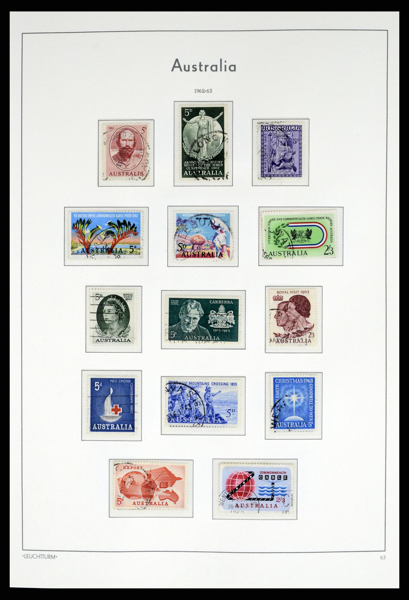 37623 037 - Postzegelverzameling 37623 Australië 1913-1995.