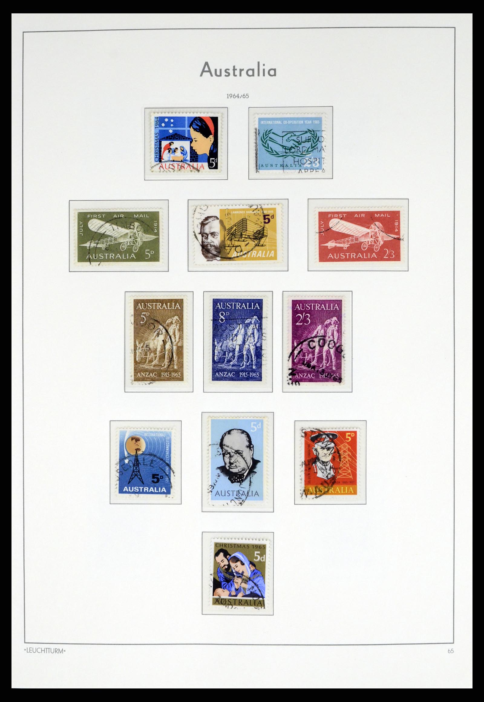 37623 040 - Postzegelverzameling 37623 Australië 1913-1995.